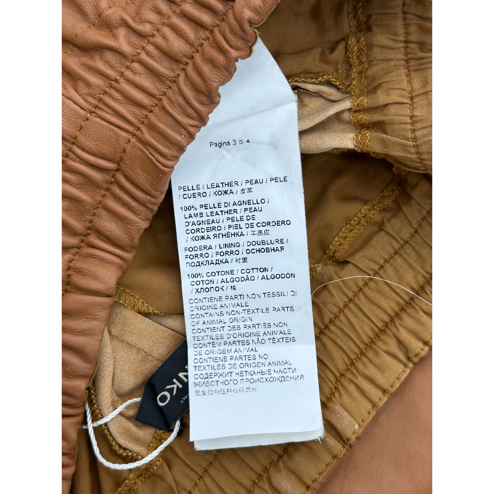 Skórzane spodnie PINKO