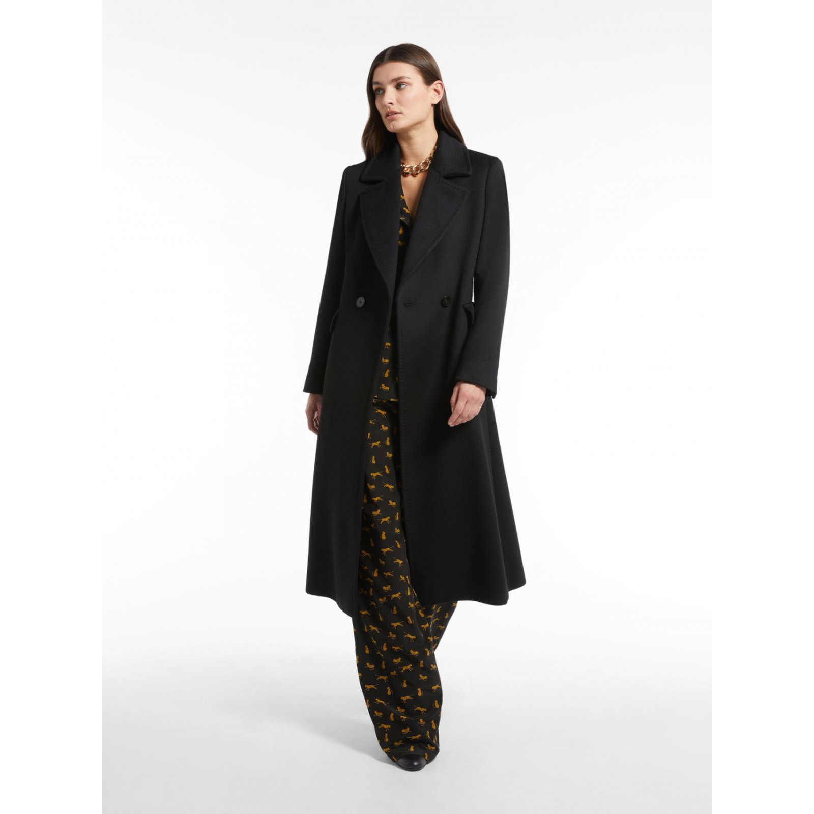 Wełniany płaszcz MaxMara Studio