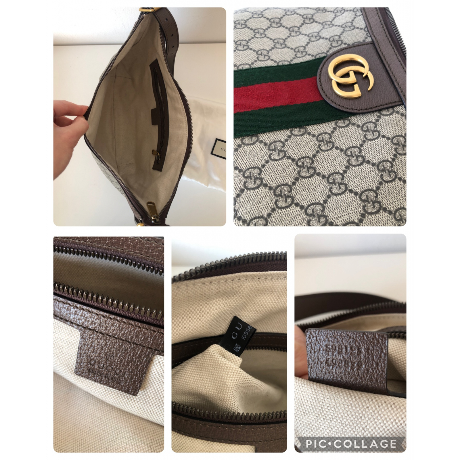 GUCCI Ophidia GG Supreme Small Hobo Torebka