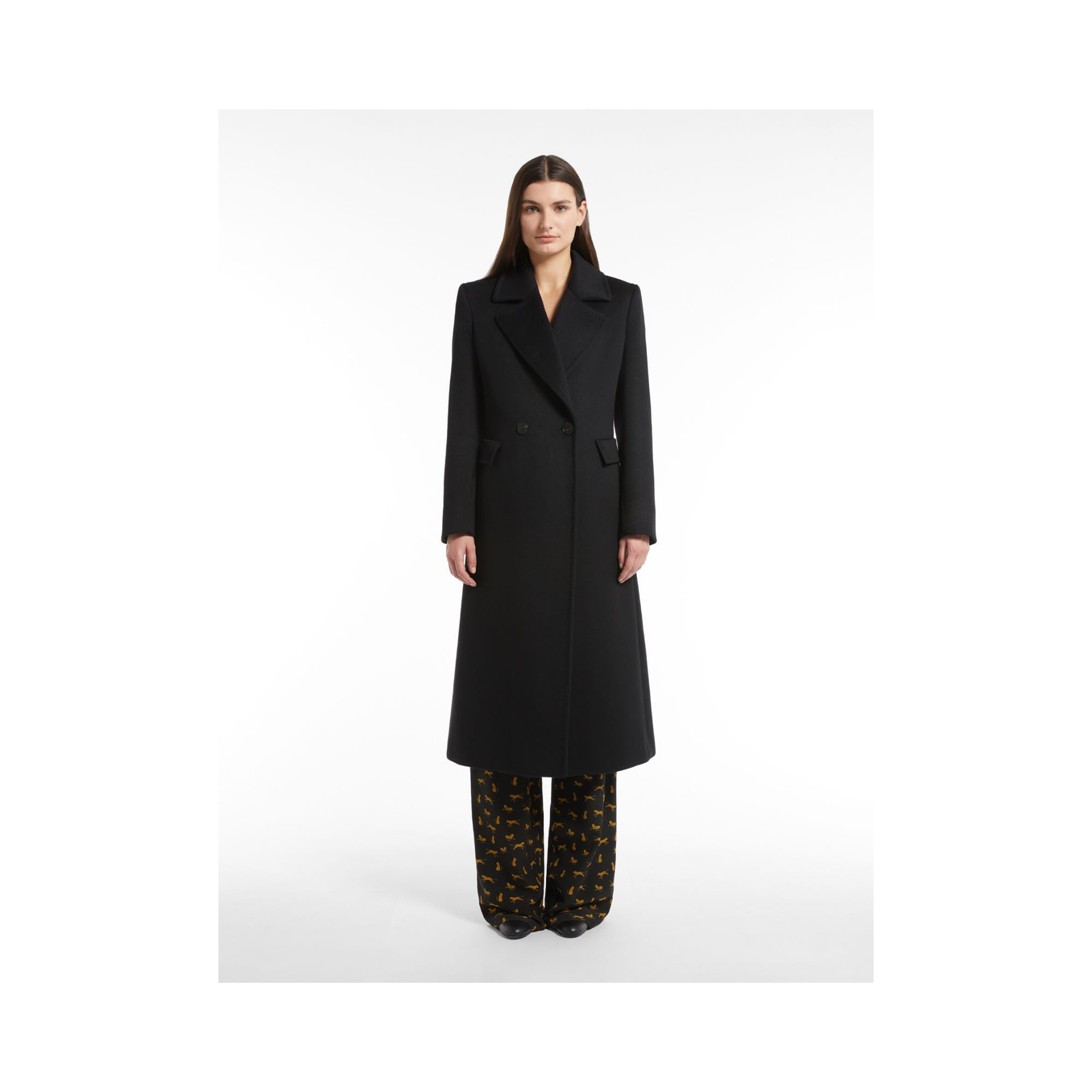 Wełniany płaszcz MaxMara Studio
