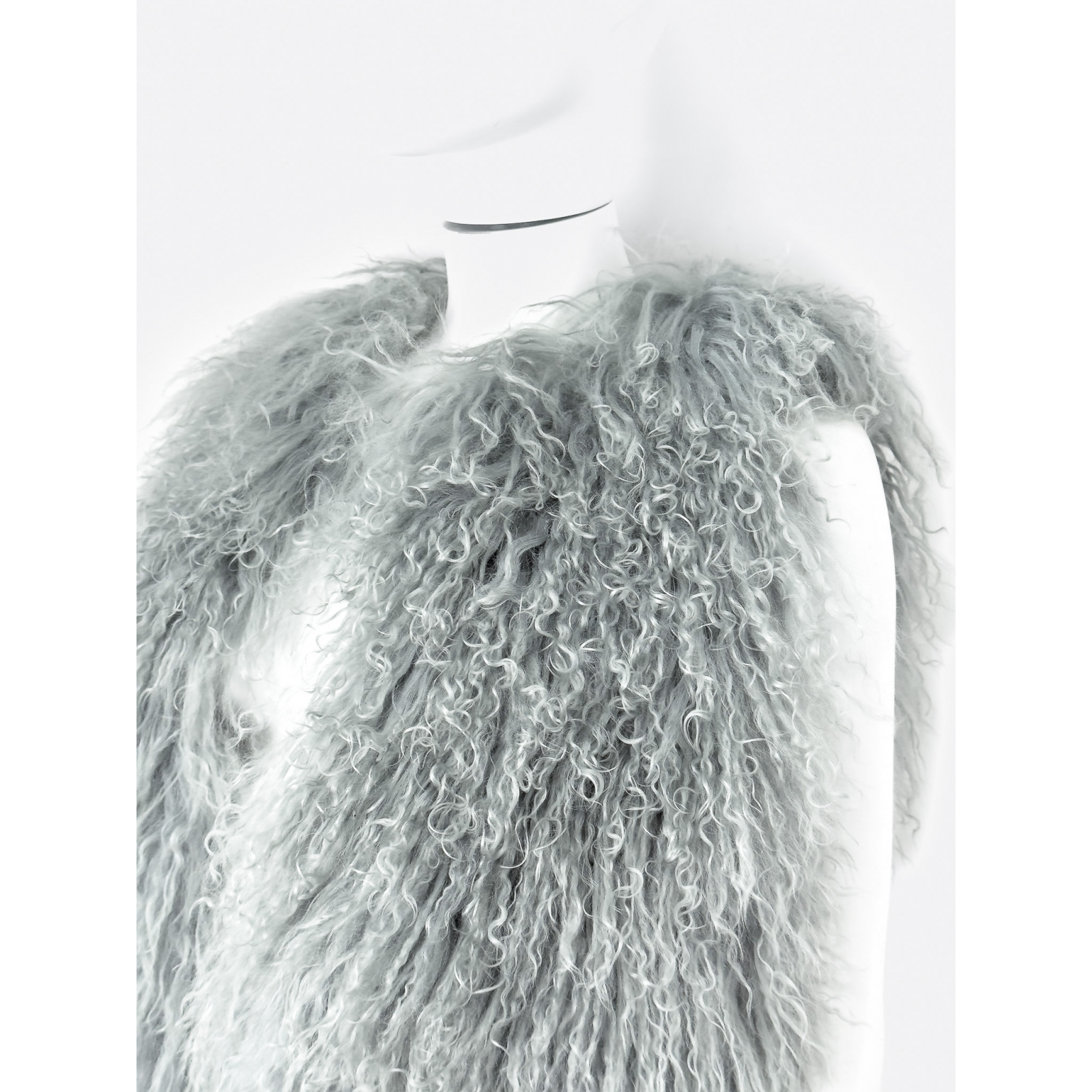 Futrzana kamizelka z owcy tybetańskiej