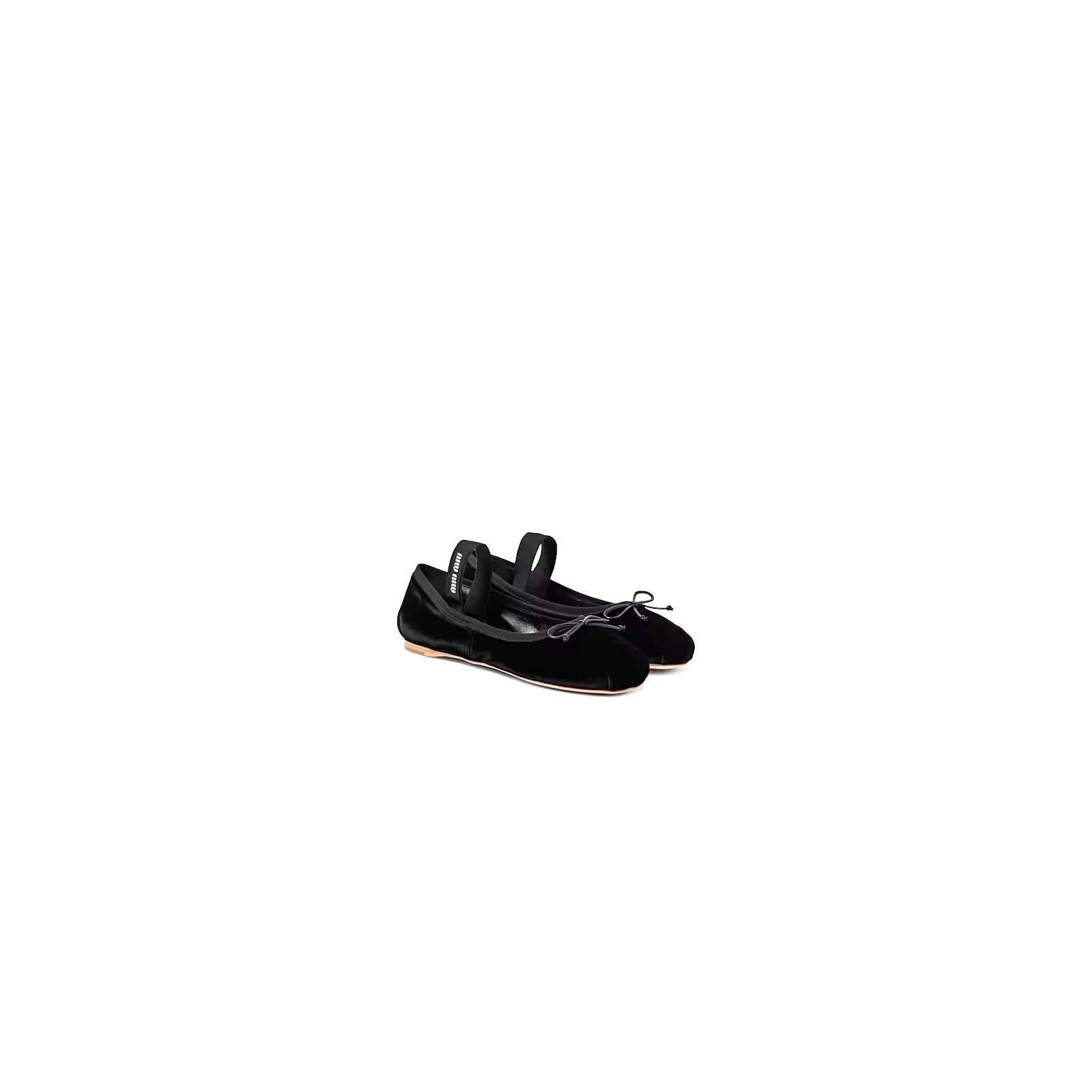 MIU MIU Velvet Ballet Flats - aksamitne baleriny baletki