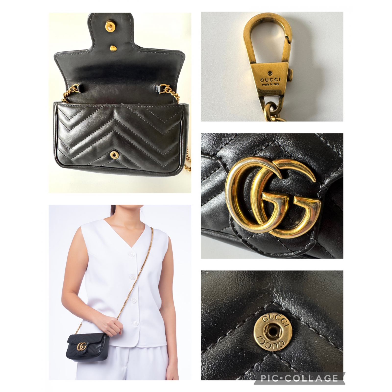 GUCCI Marmont Matelassé Super Mini Bag - torebka