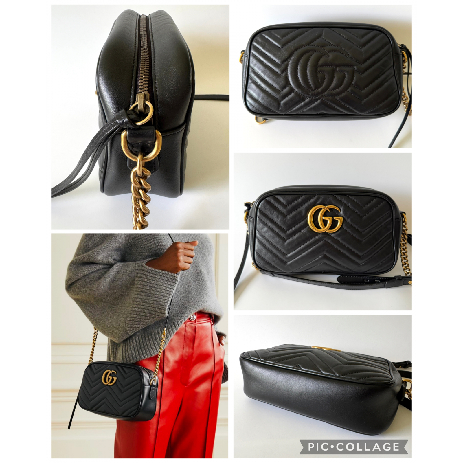 GUCCI GG Matelassé Marmont Small Bag - torebka