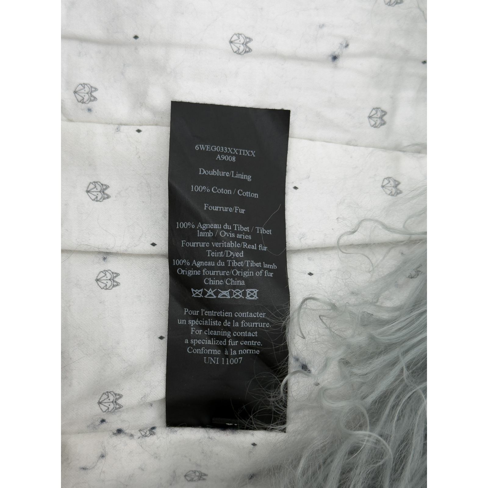 Futrzana kamizelka z owcy tybetańskiej