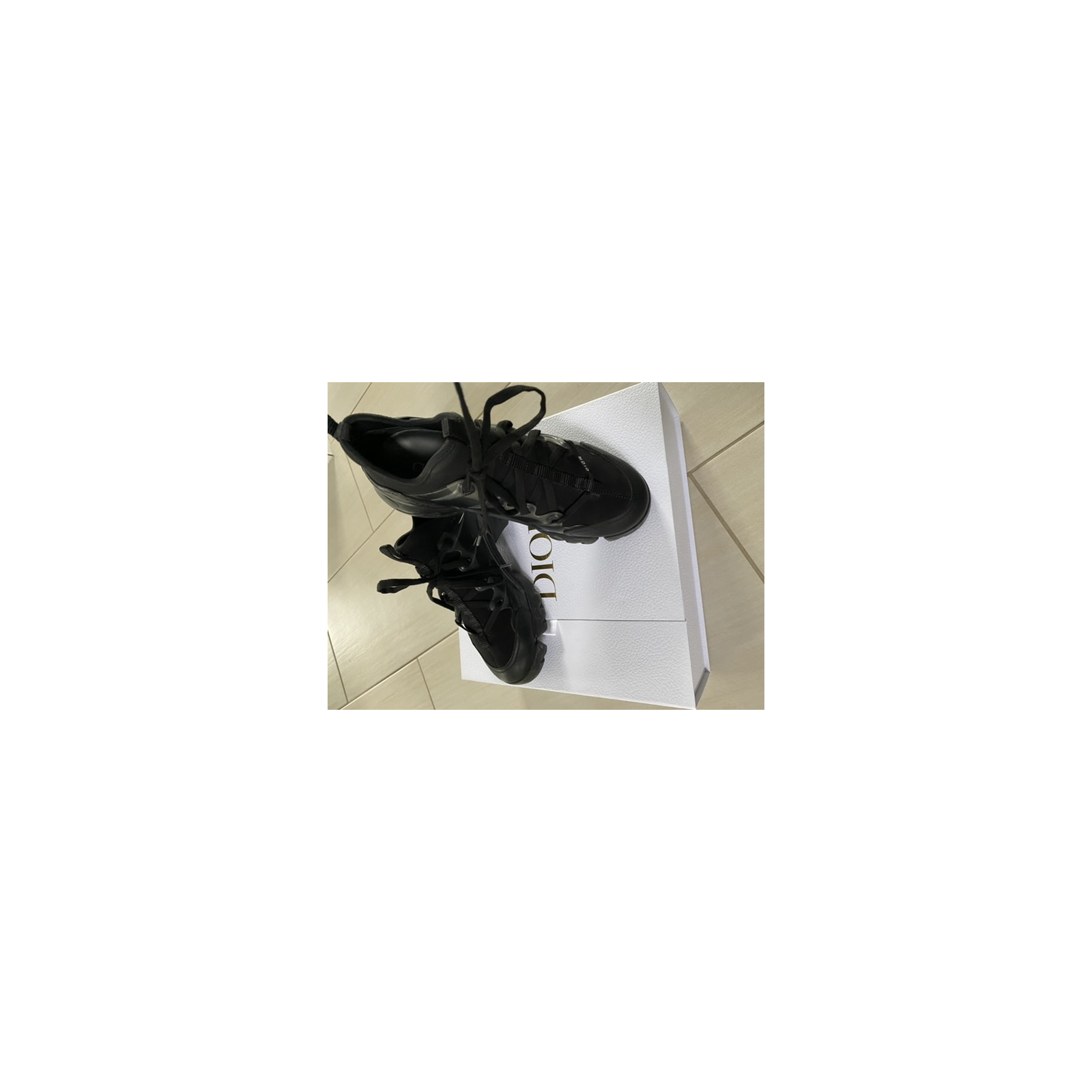 Sneakersy Dior D-connect black neoprene