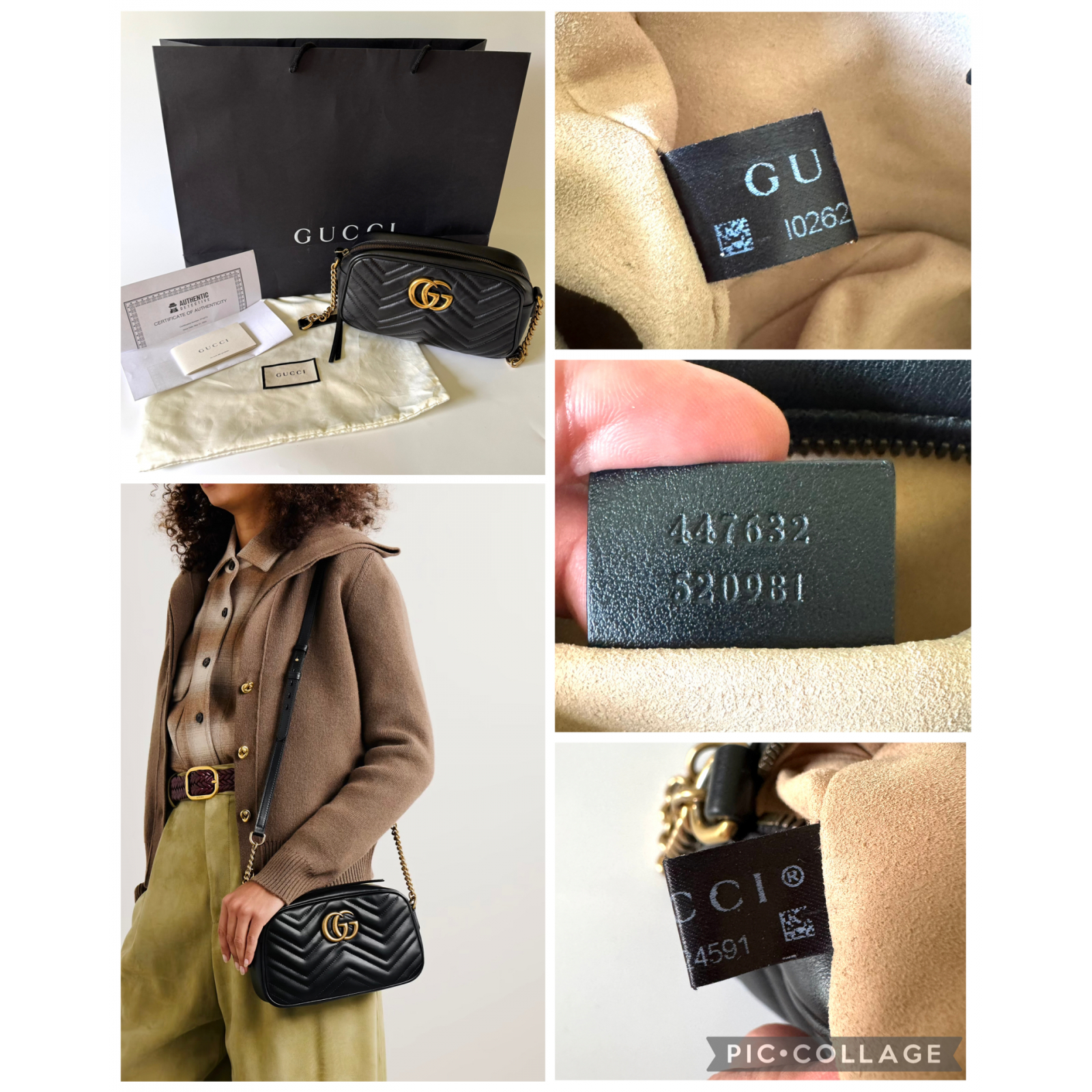 GUCCI GG Matelassé Marmont Small Bag - torebka