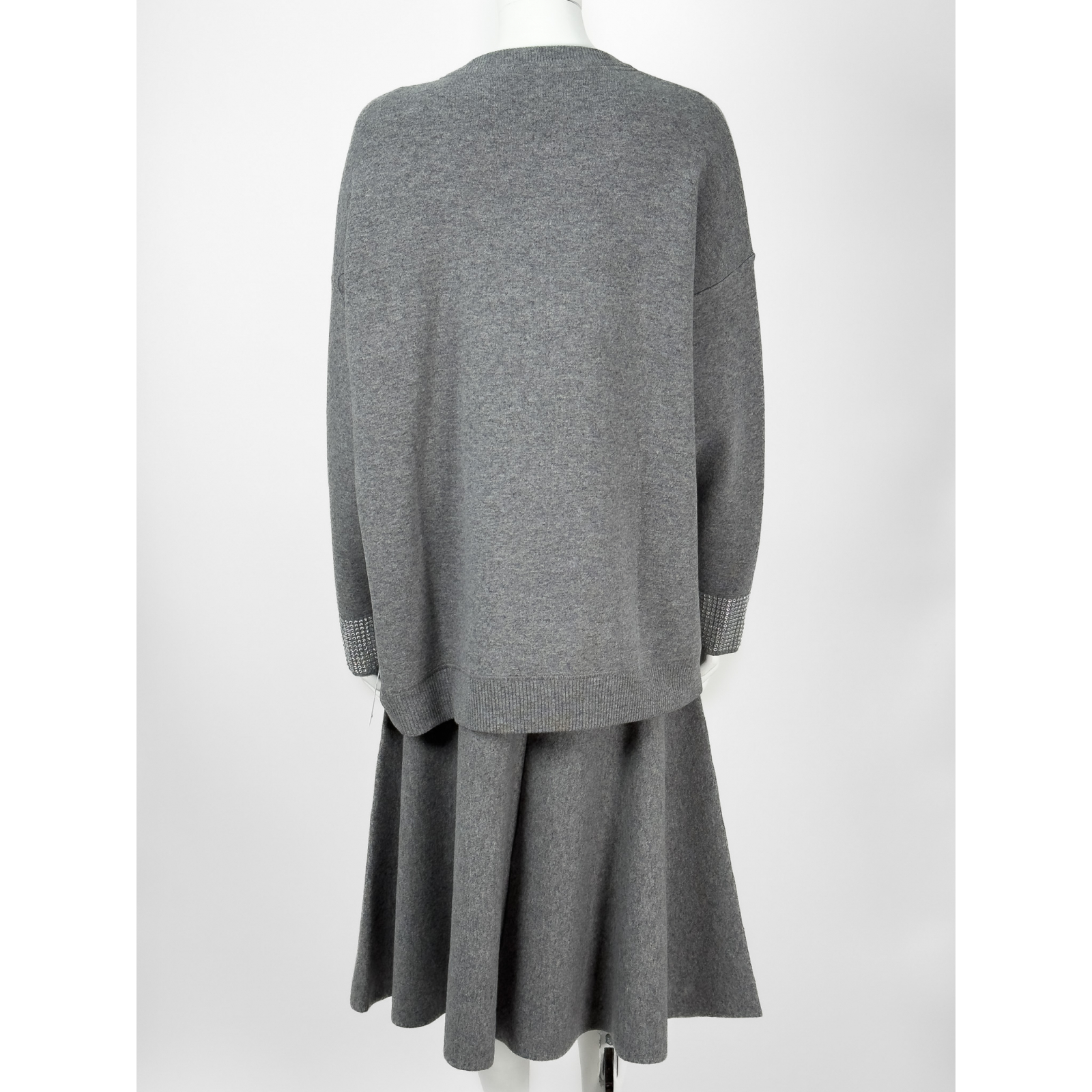 Wełniany komplet: bluza + spódnica