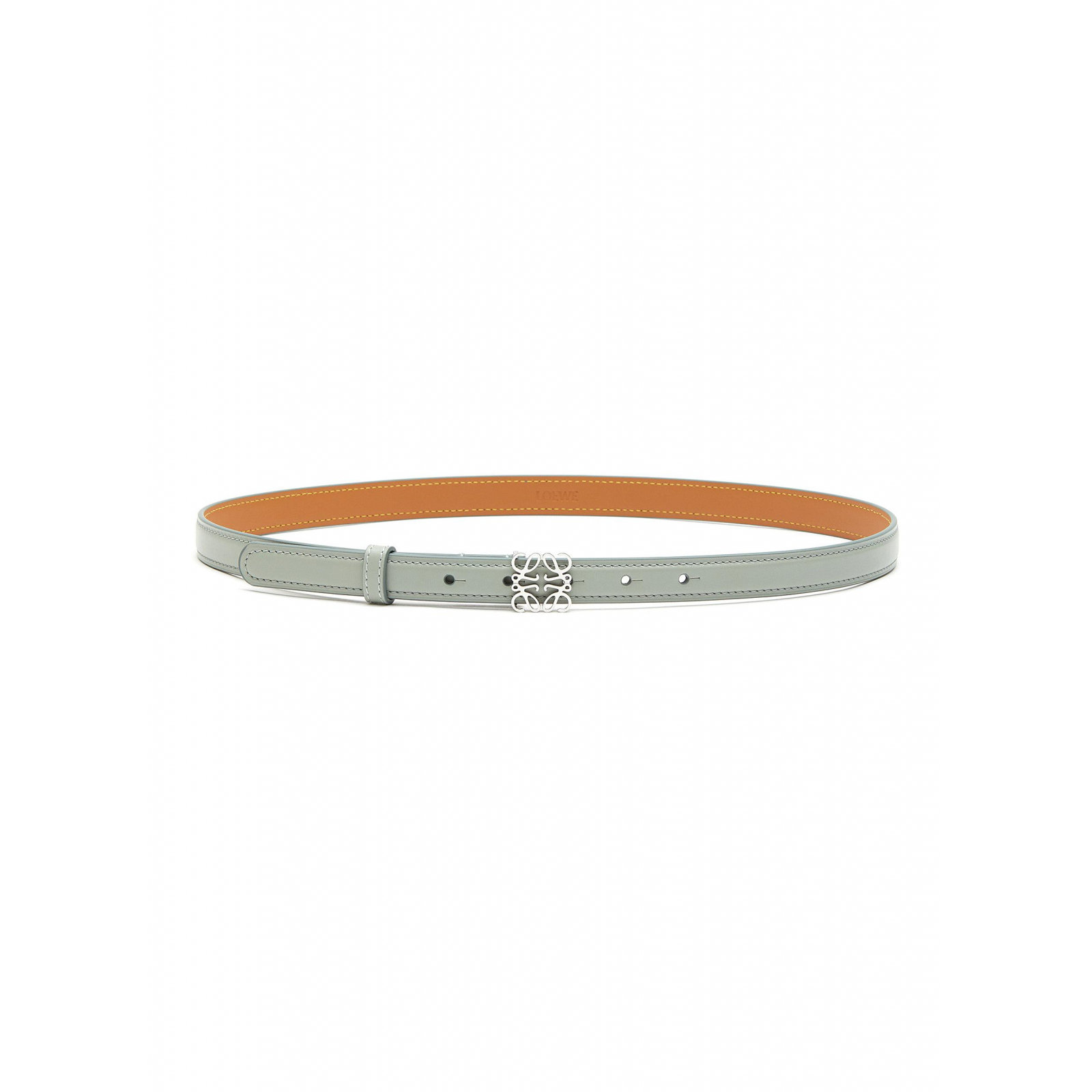 LOEWE Anagram Leather Thin Belt 2 cm - pasek