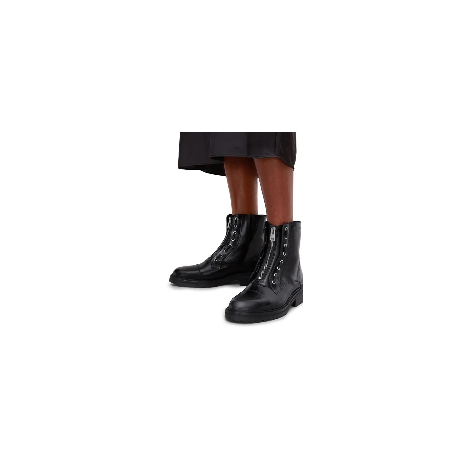 Allsaints czarne wysokie buty