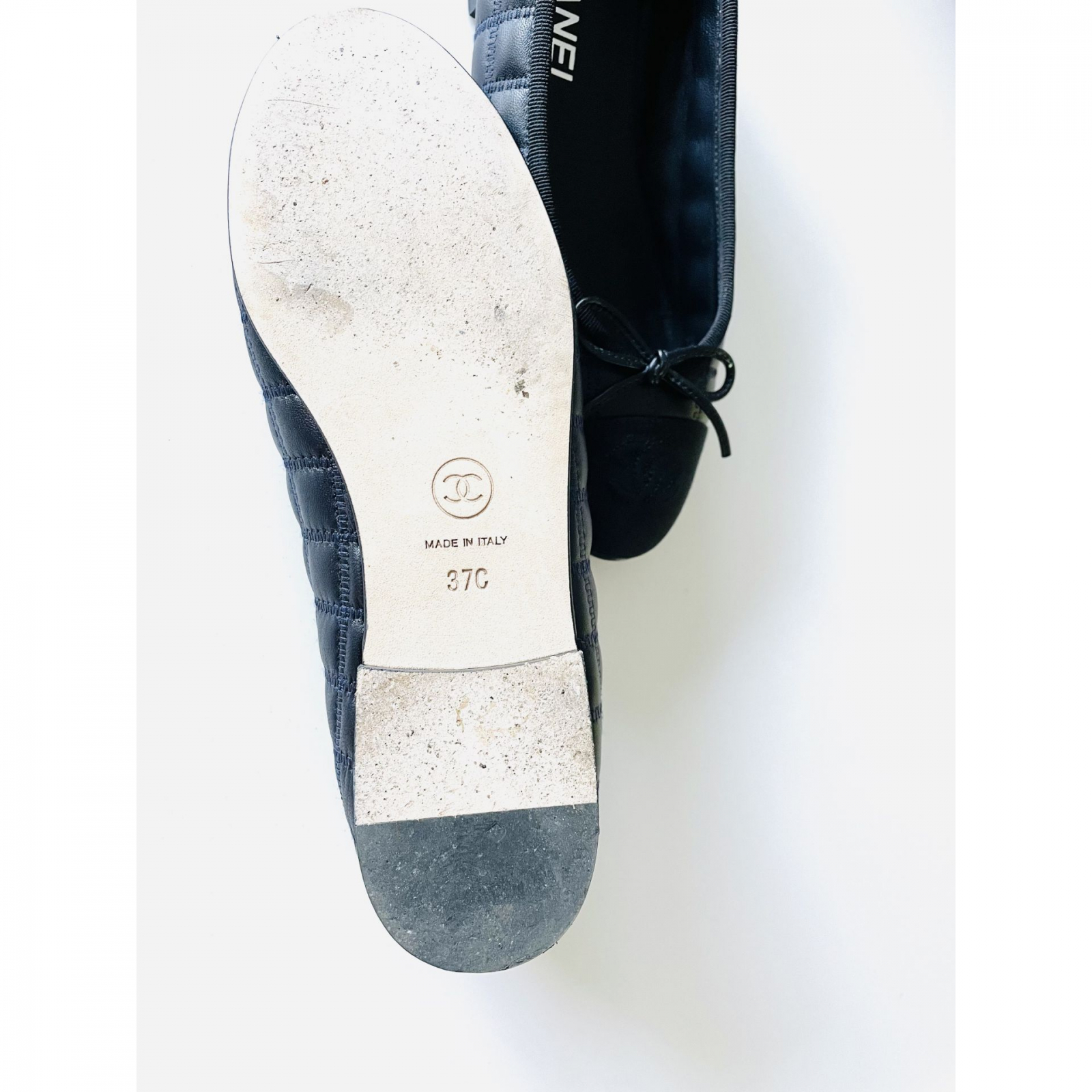 GRANATOWE BALERINY CHANEL R. 37