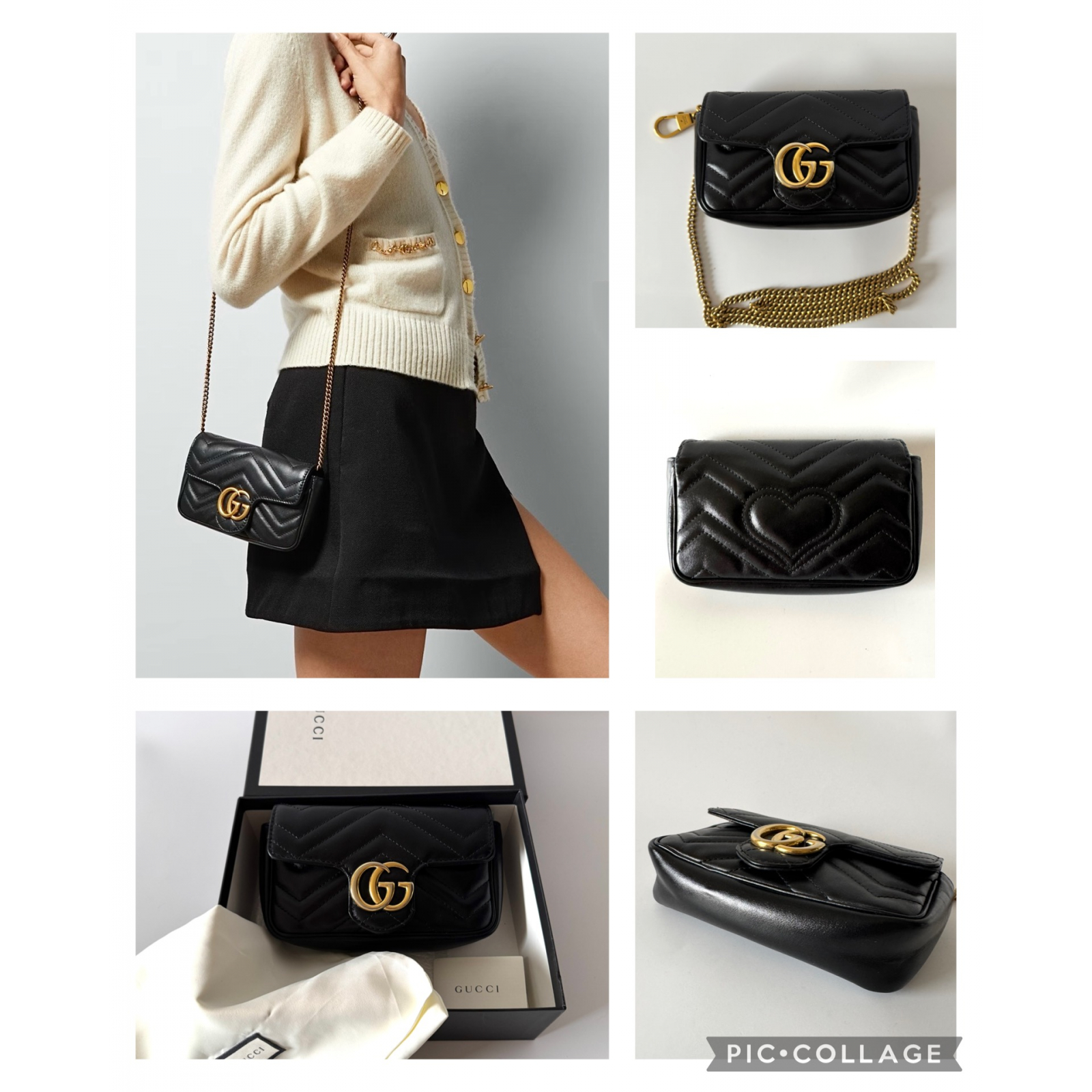 GUCCI Marmont Matelassé Super Mini Bag - torebka