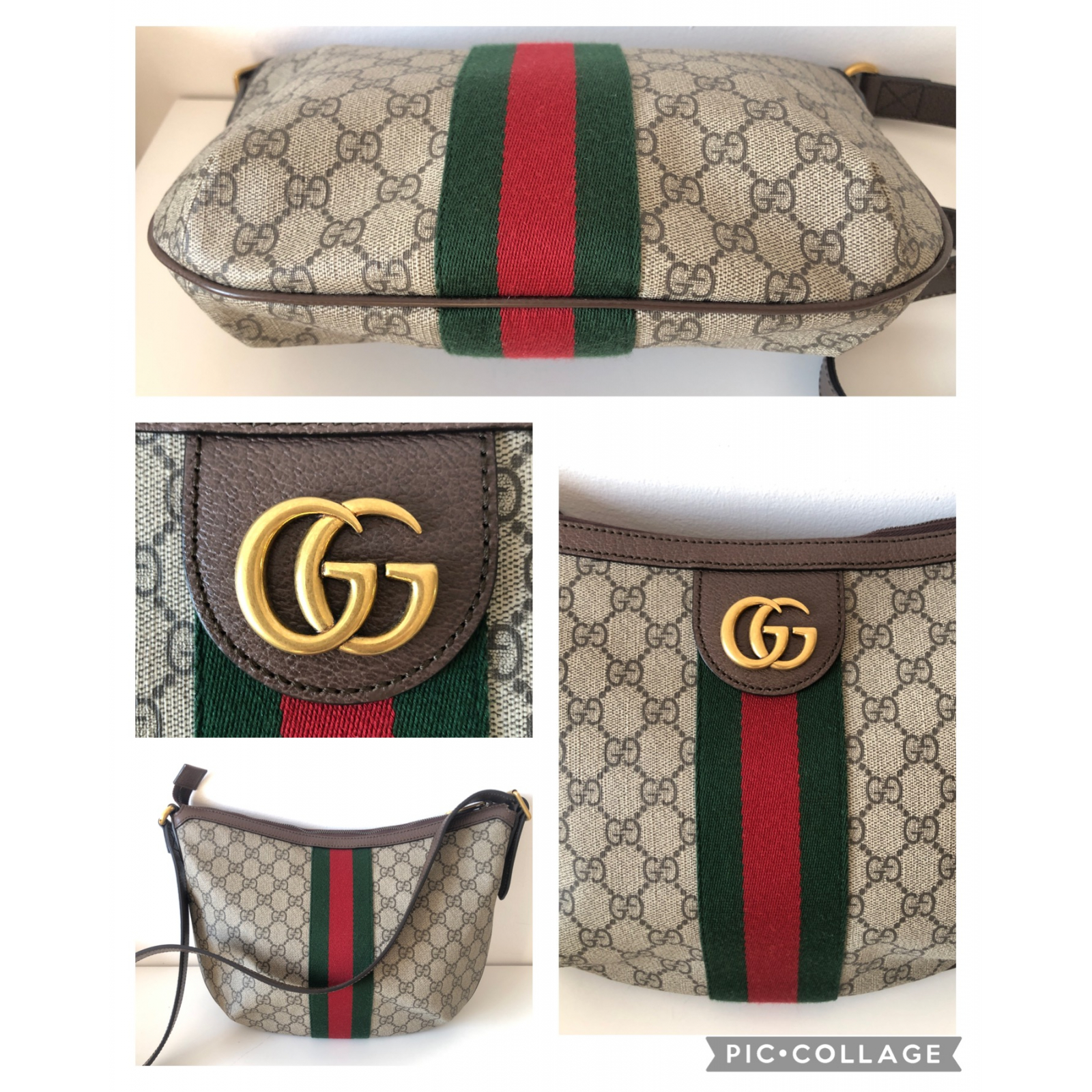 GUCCI Ophidia GG Supreme Small Hobo Torebka