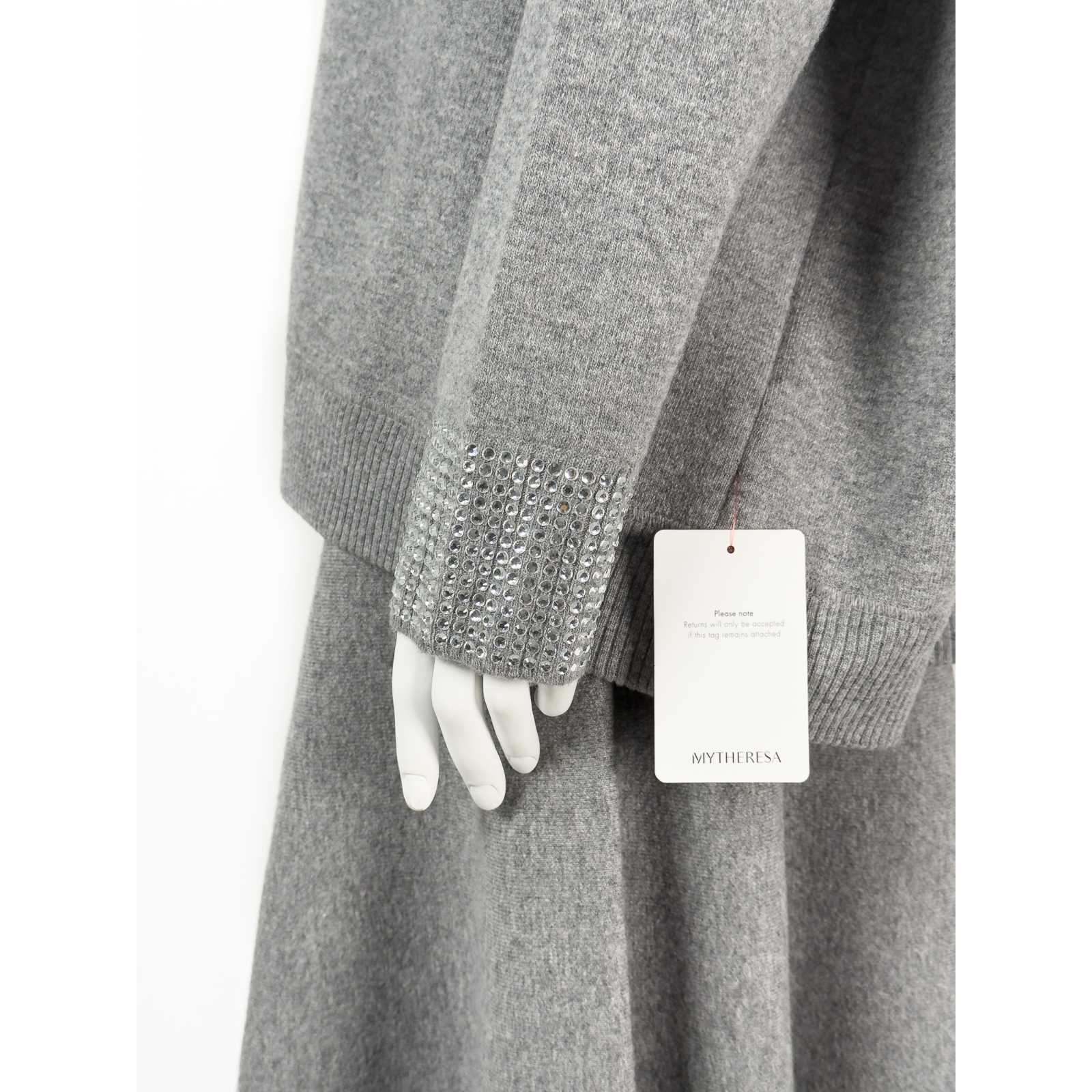 Wełniany komplet: bluza + spódnica