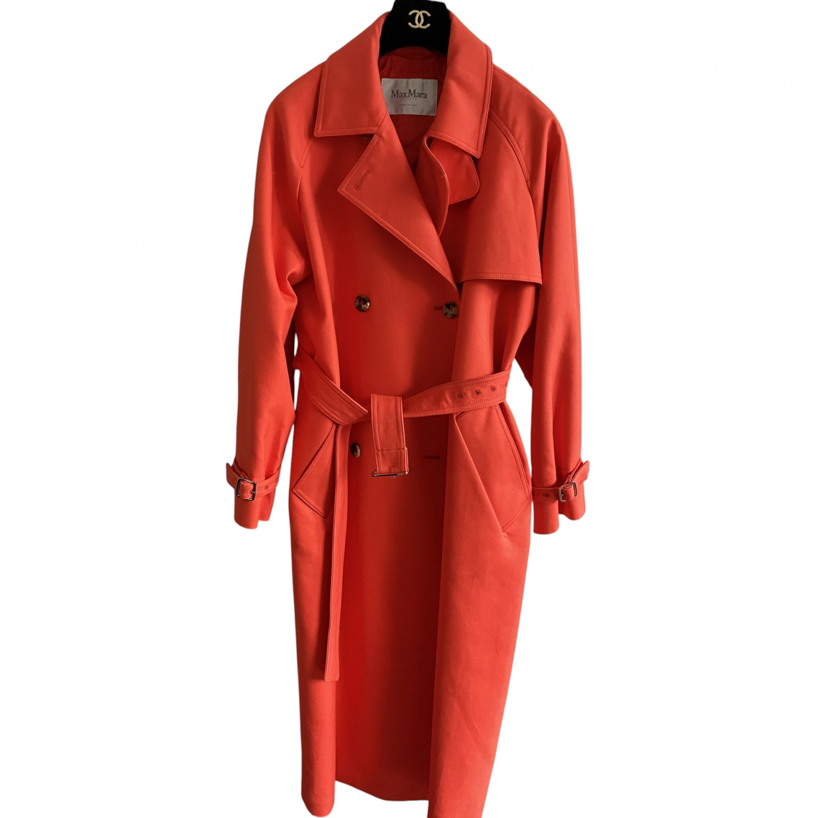 POMARAŃCZOWY PŁASZCZ MAX MARA I.44