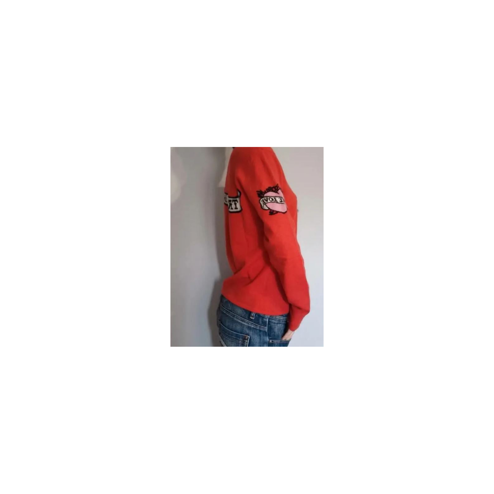 Allude czerwony sweter z kaszmiru