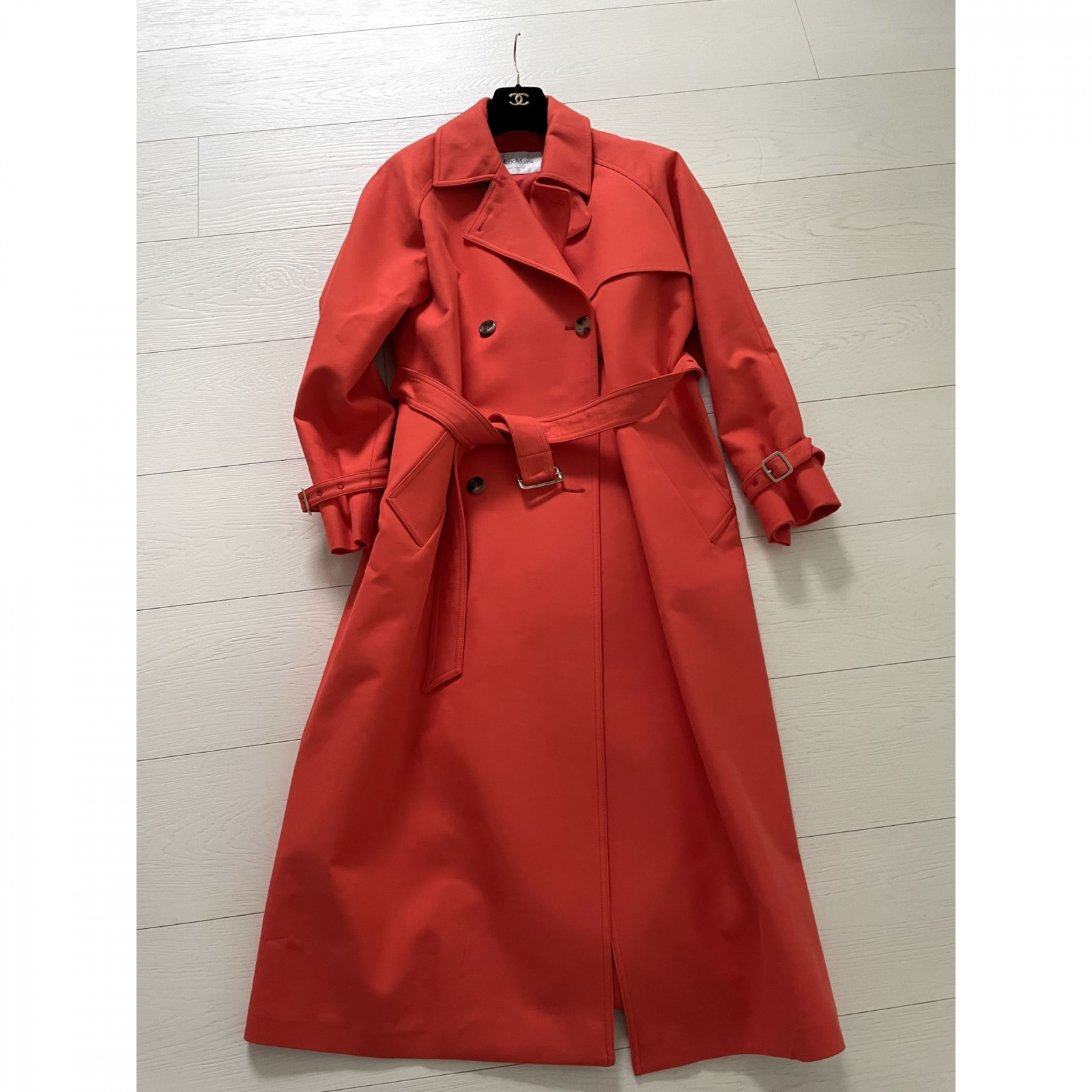 POMARAŃCZOWY PŁASZCZ MAX MARA I.44