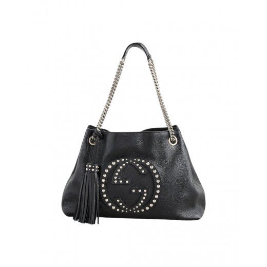 GUCCI Soho Chain Medium Studded Tote Bag - torebka