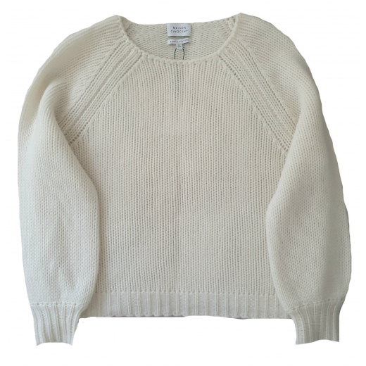 Maison Cinqcent sweter ecru, 100% kaszmir nowy