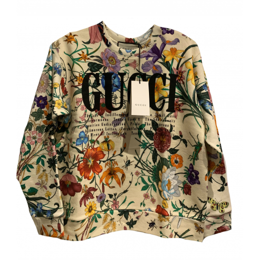 Oversize sweatshirt with Gucci print