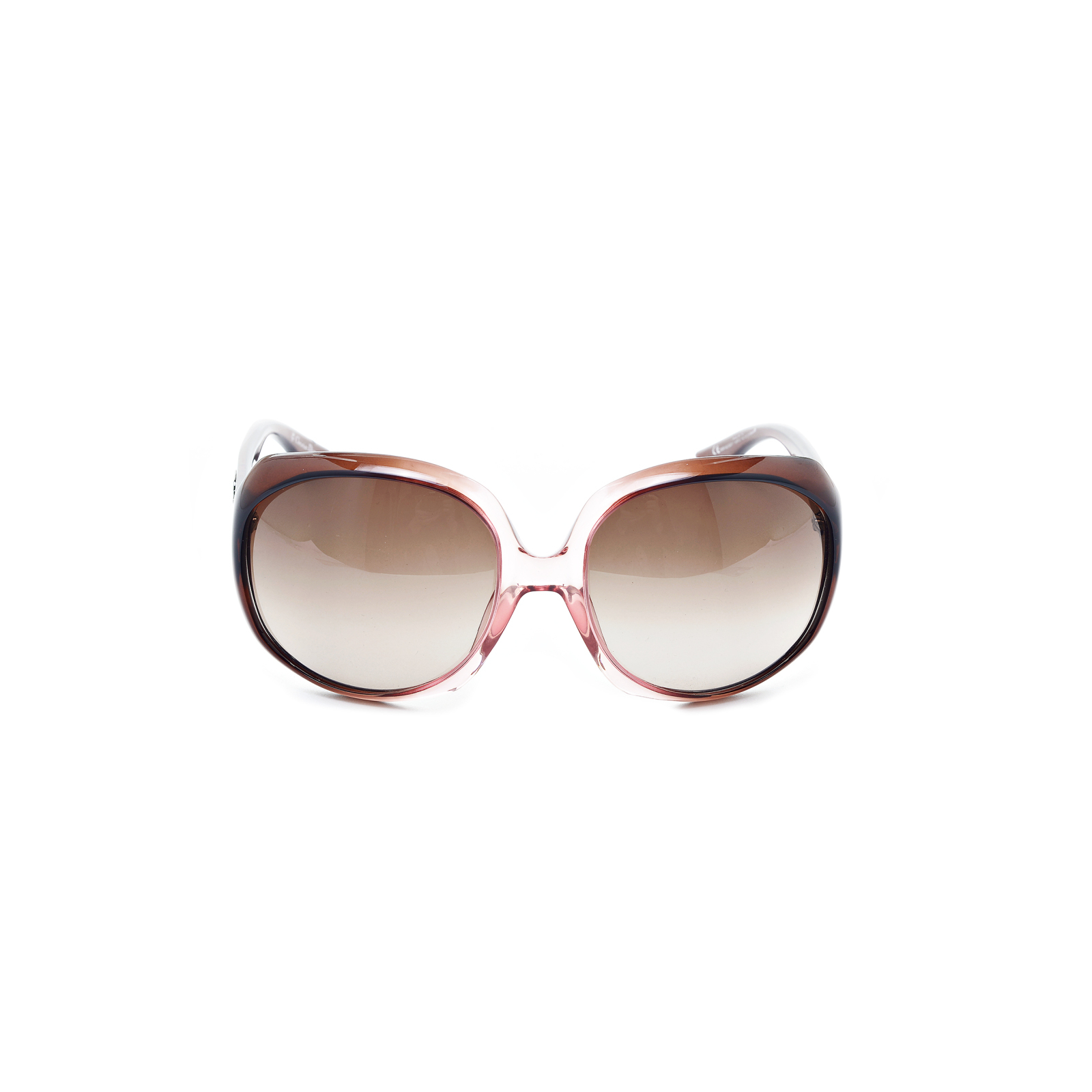 Okulary różowo-brązowe
