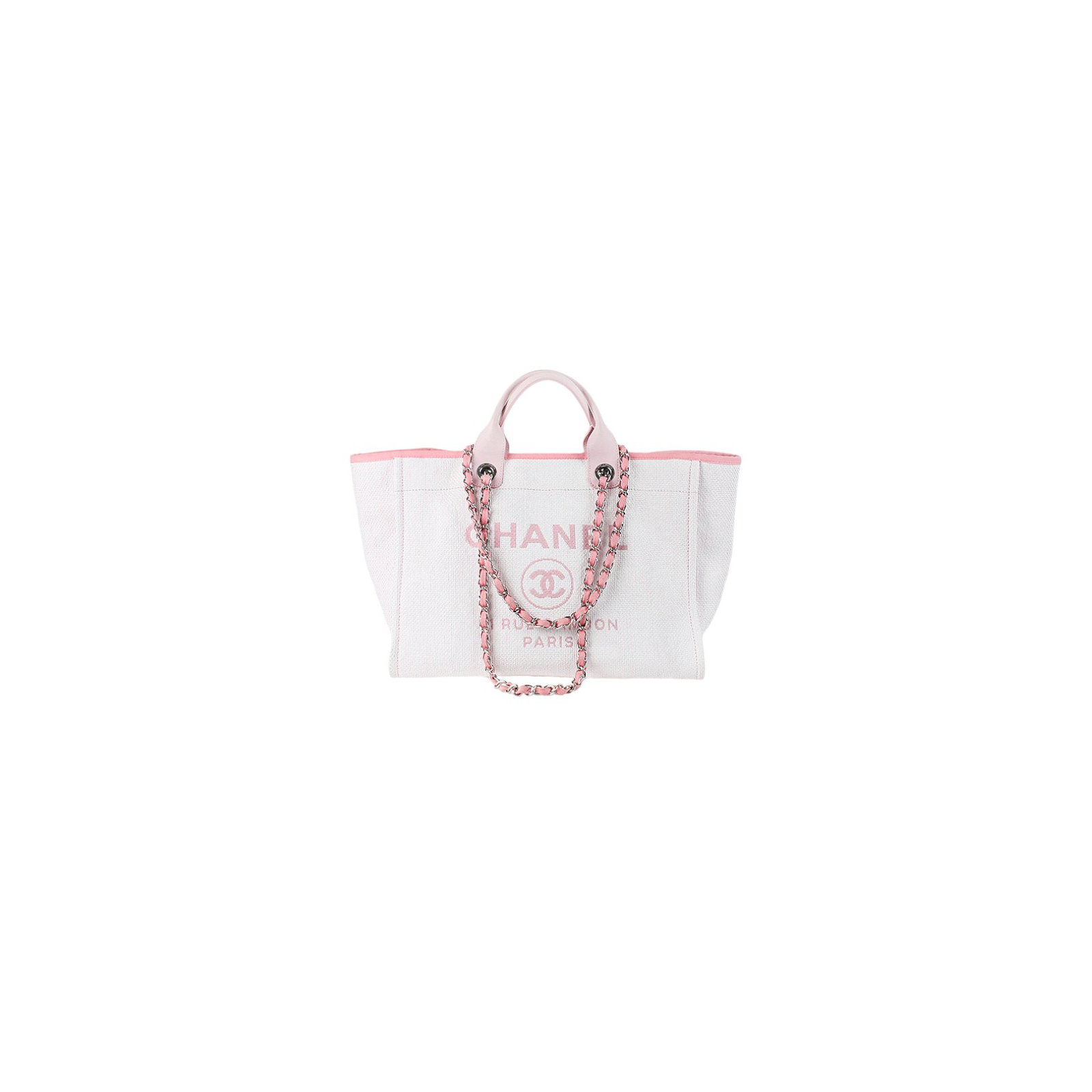 Pastelowa torba Chanel - shopper bag