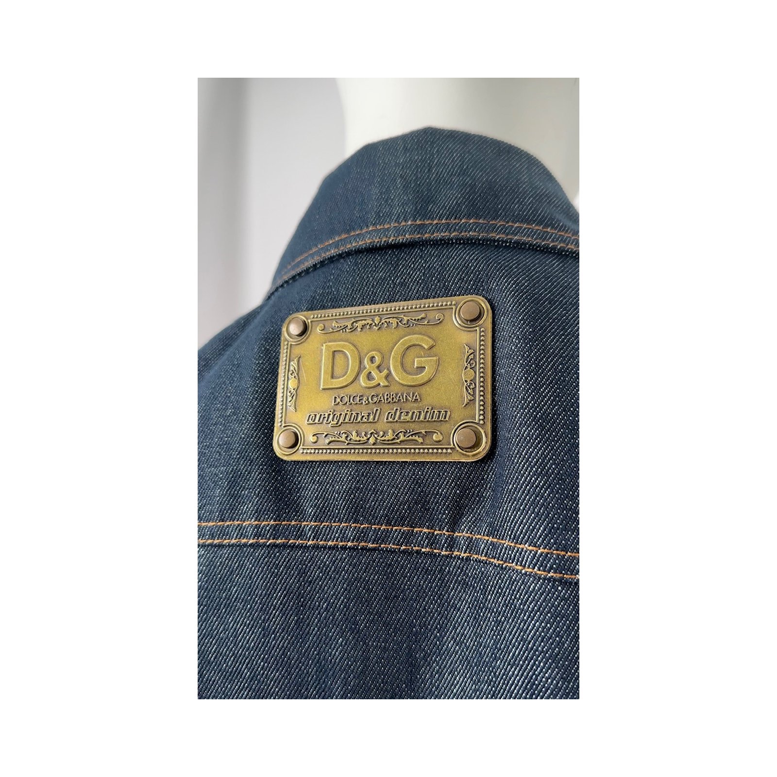 D&G jeansowy płaszcz