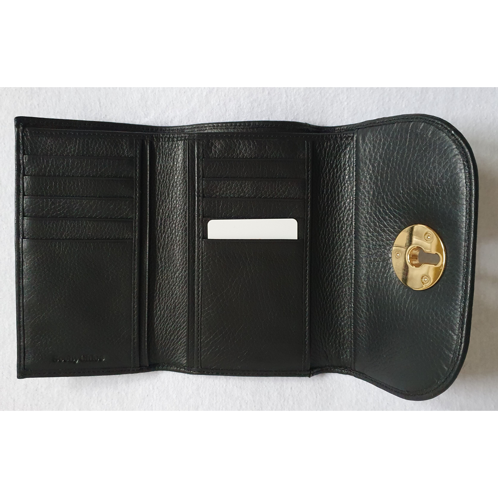 See by Chloé Black Lois Leather Wallet, nowy