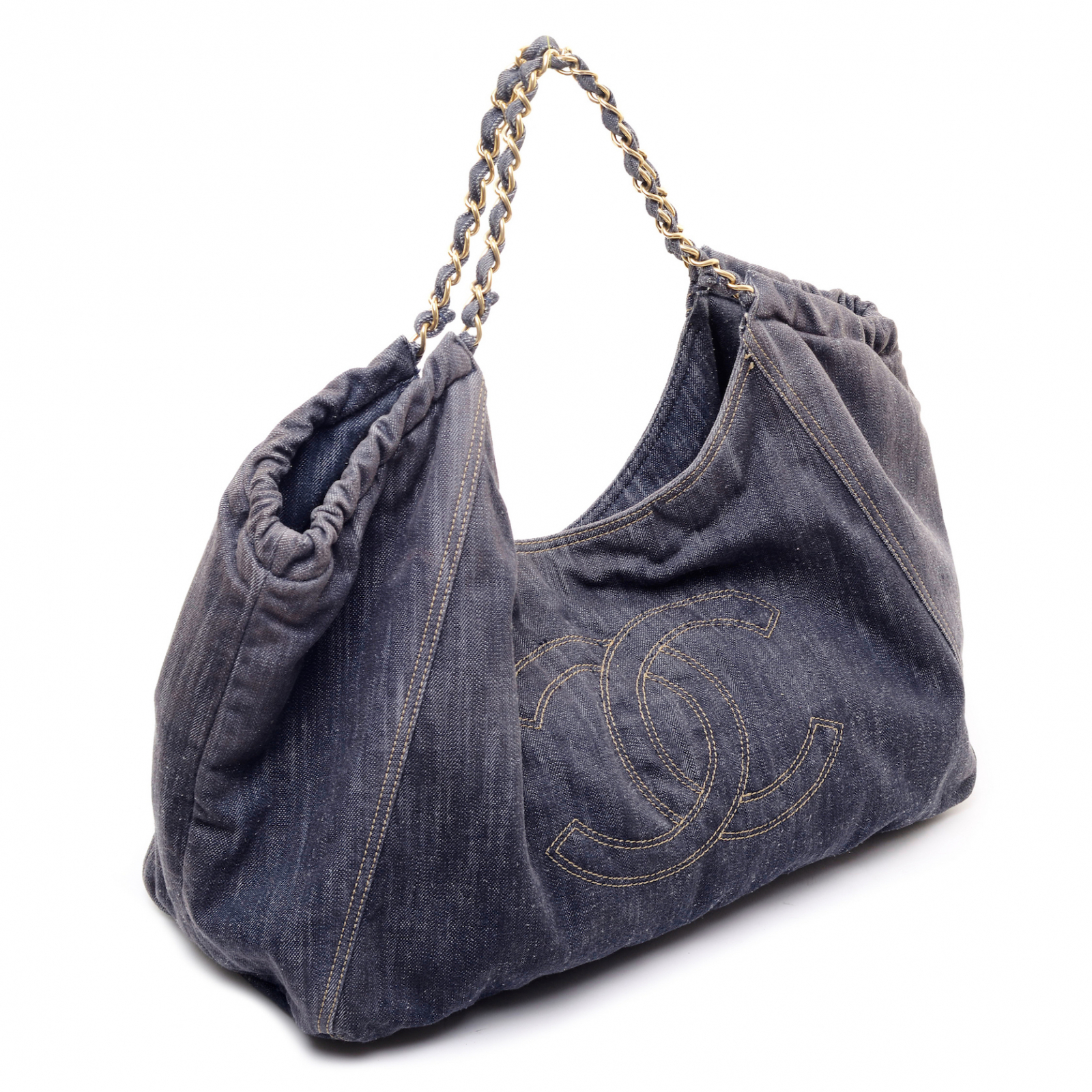 Torebka Chanel Dark Blue Denim Coco Cabas XL Tote Bag