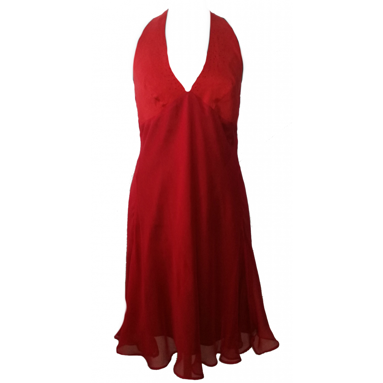Czerwona, przepiękna sukienka koktajlowa z kryształkami Swarovskiego