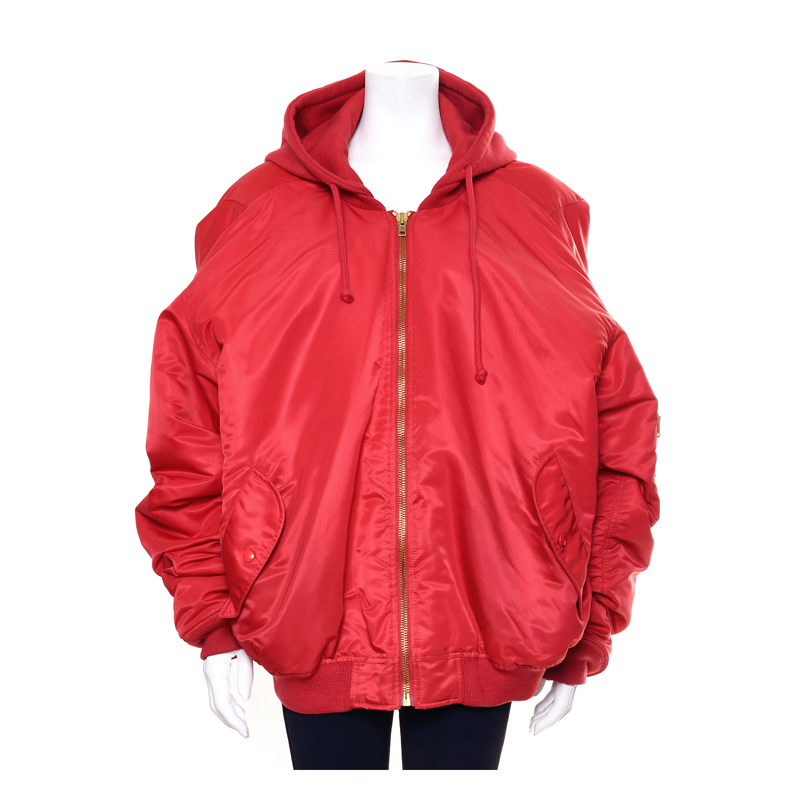 Vêtements Red Hooded Bomber Jacket
