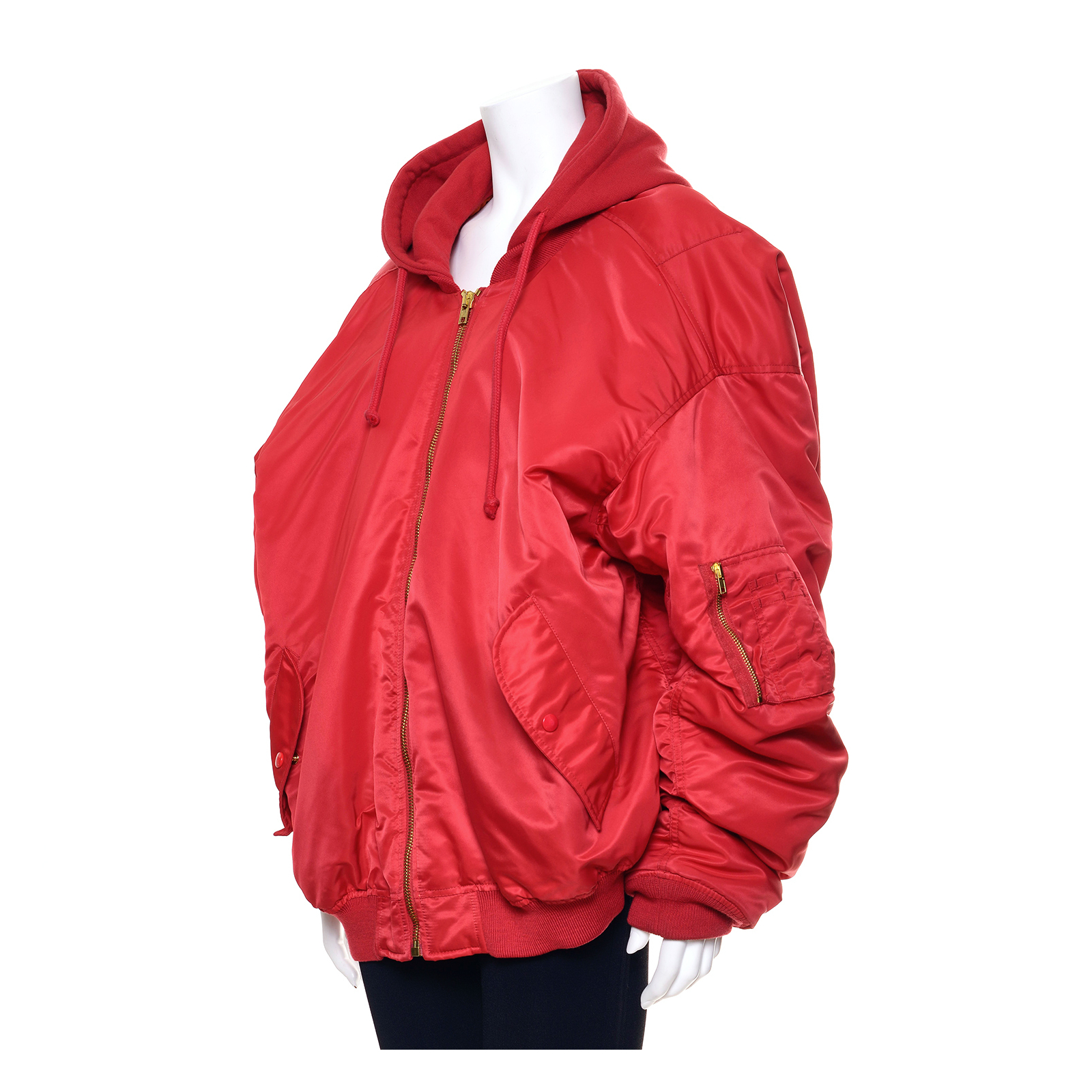 Vêtements Red Hooded Bomber Jacket