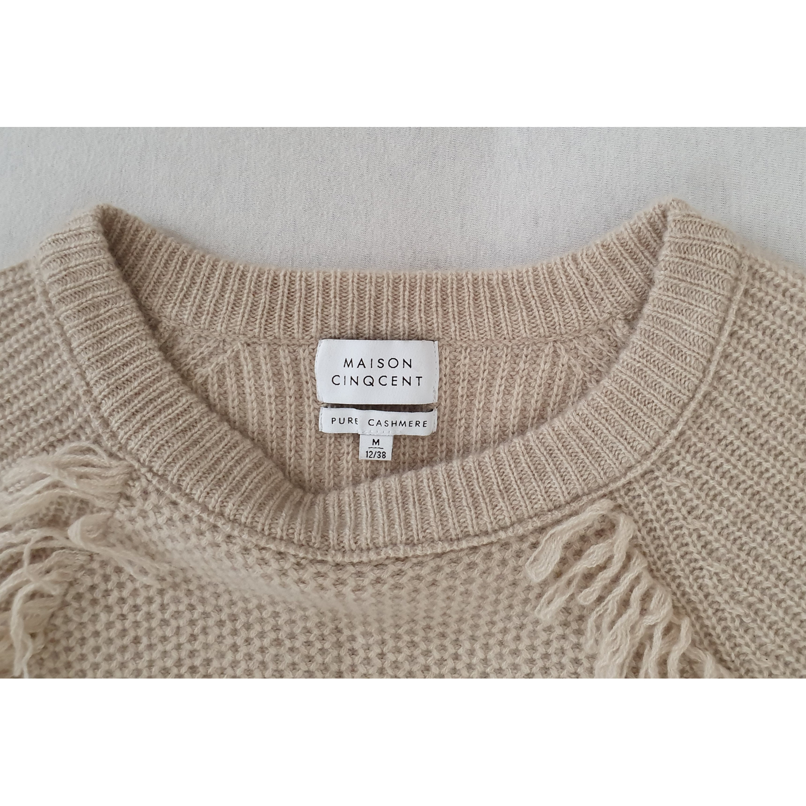 Maison Cinqcent sweter 100% kaszmir, nowy