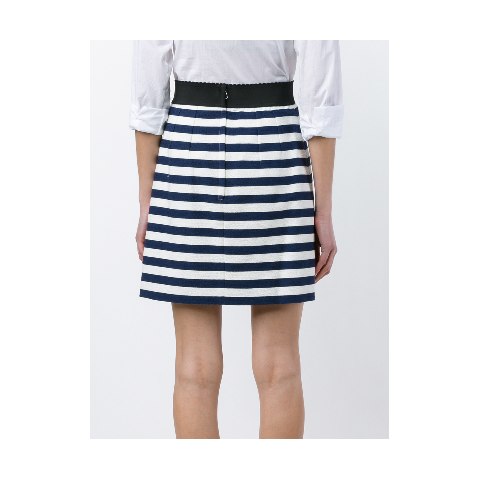 Dolce & Gabbana Striped embossed skirt. 38