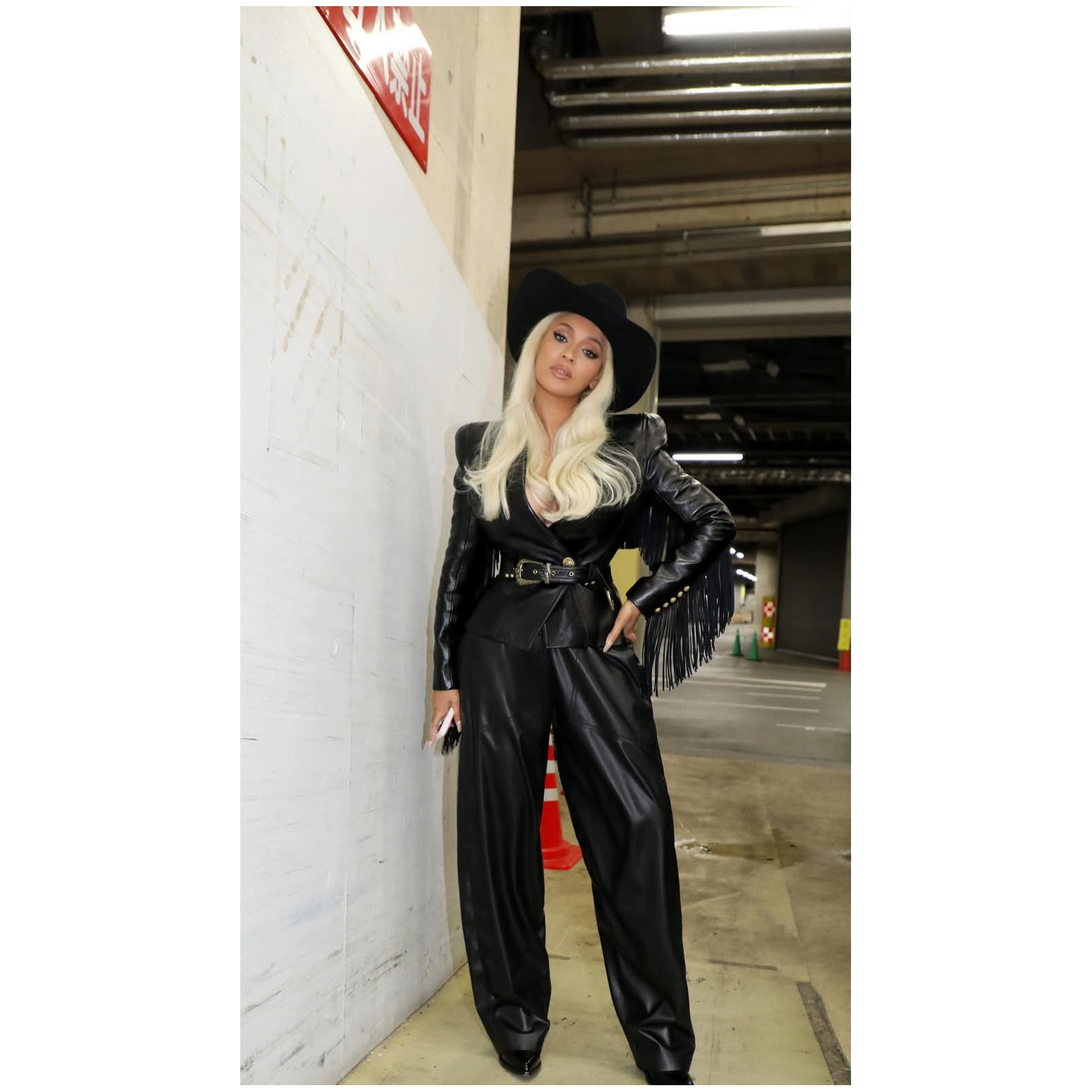 Balmain Jolie Madame fringed leather jacket