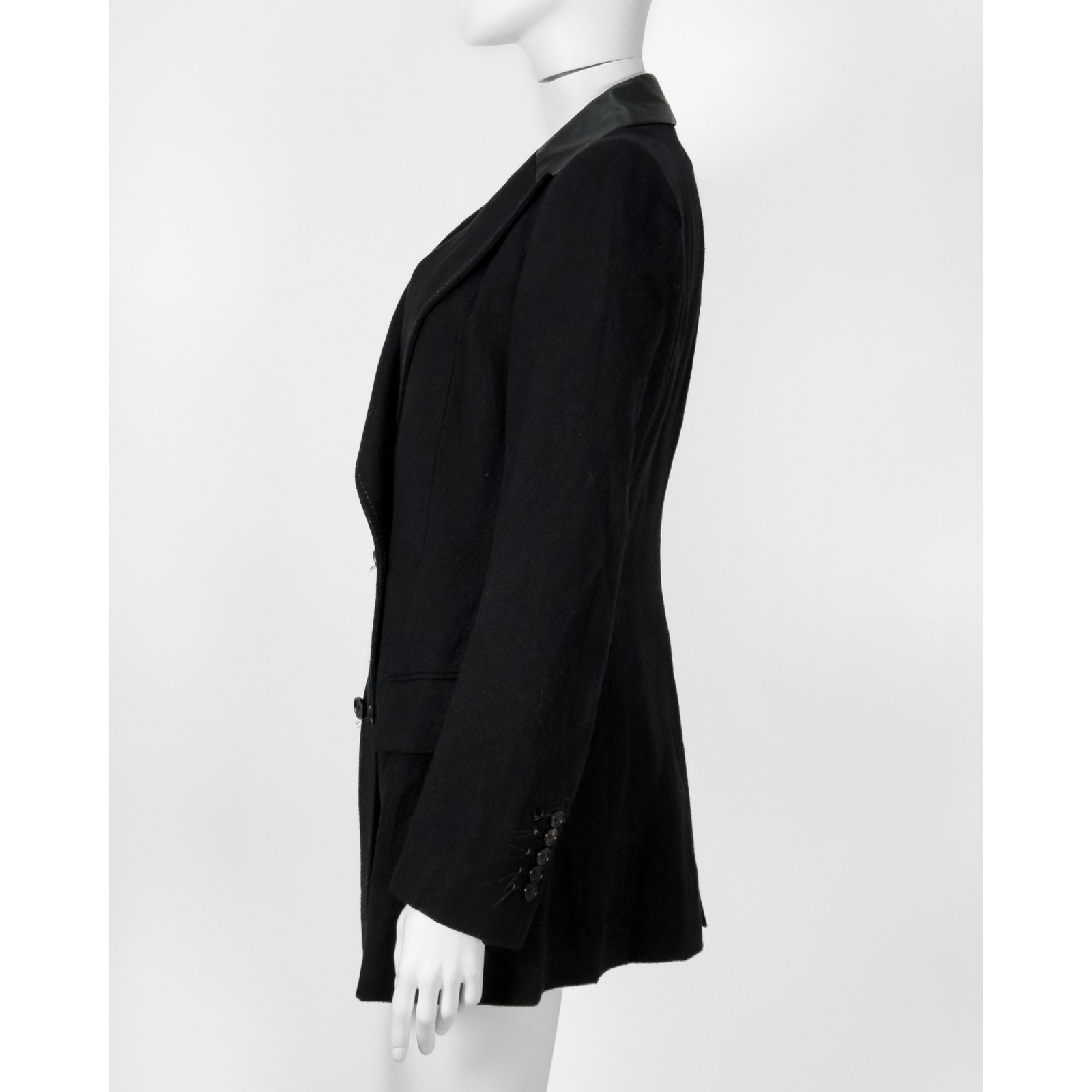 Lniano-wełniana marynarka High