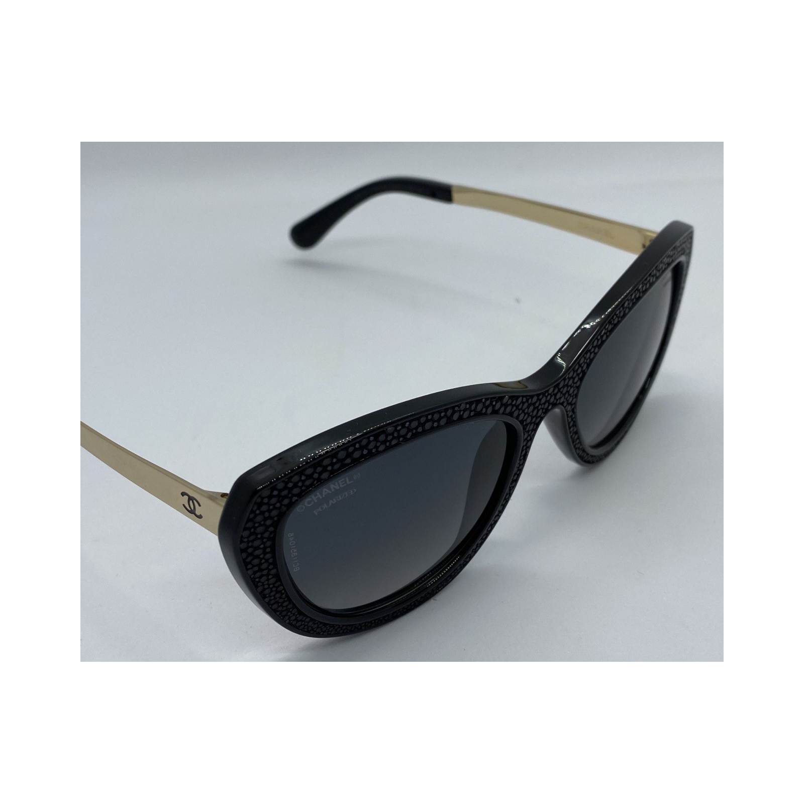 Chanel 6046 Stingray Sunglasses Black