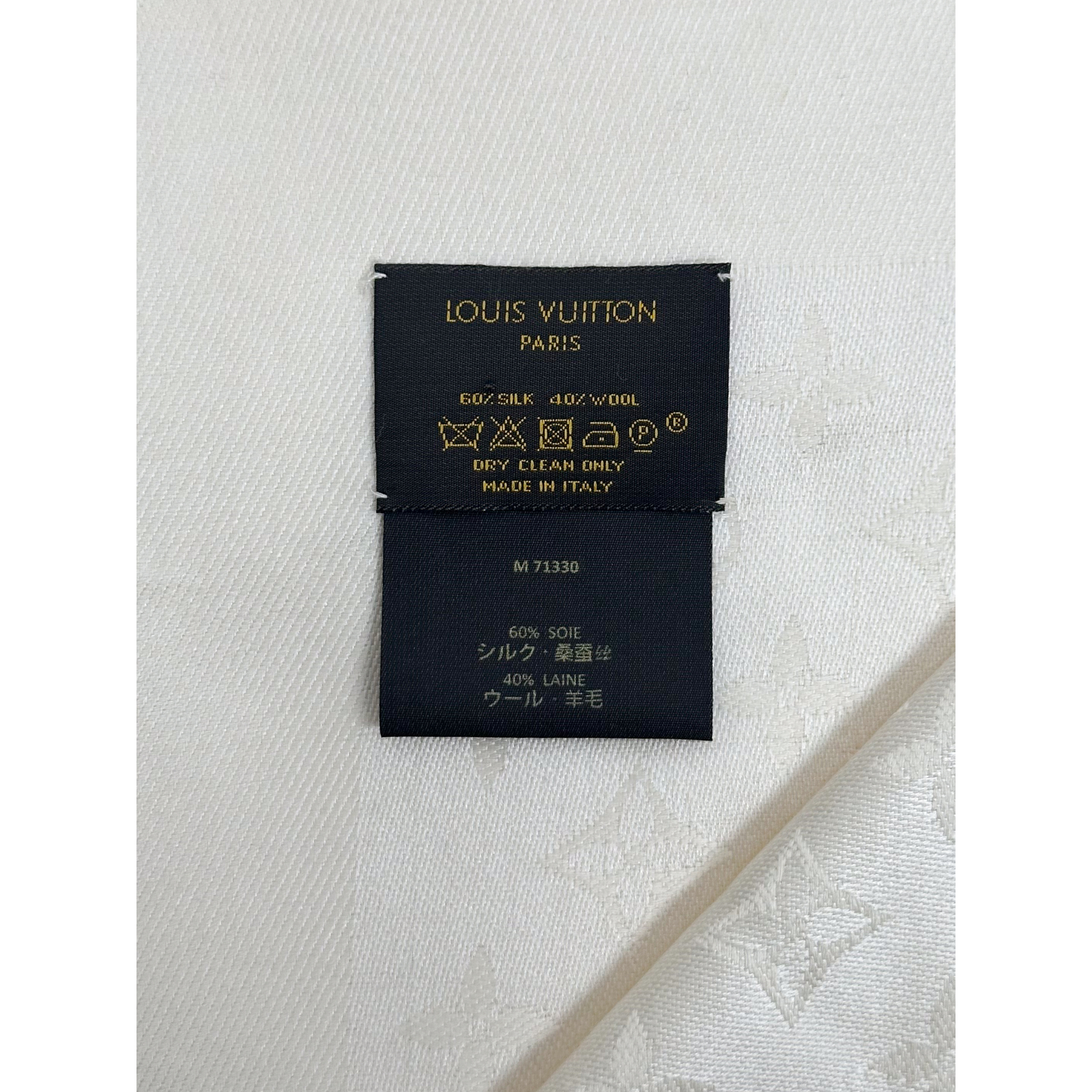 Jedwabno-wełniana chusta