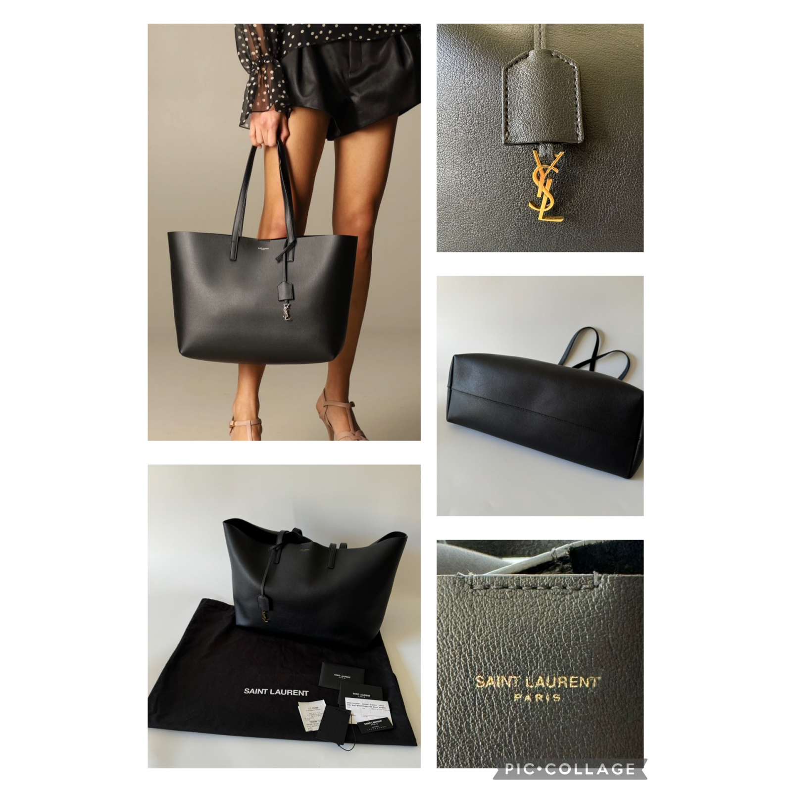 SAINT LAURENT East West Shopping Tote Torebka shopperka