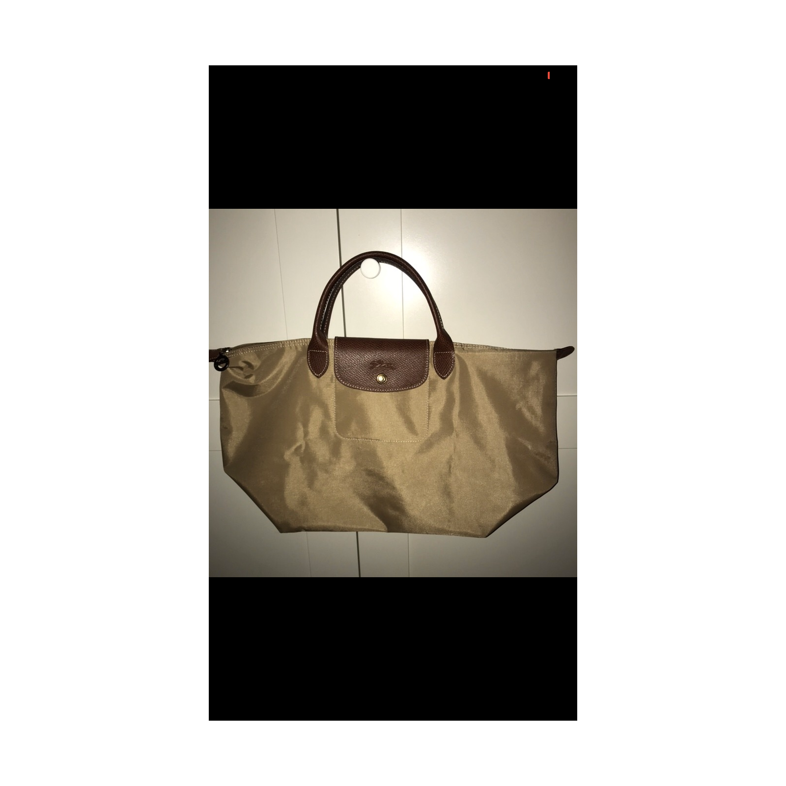 torebka top-handle Longchamp w odcieniu bezowym
