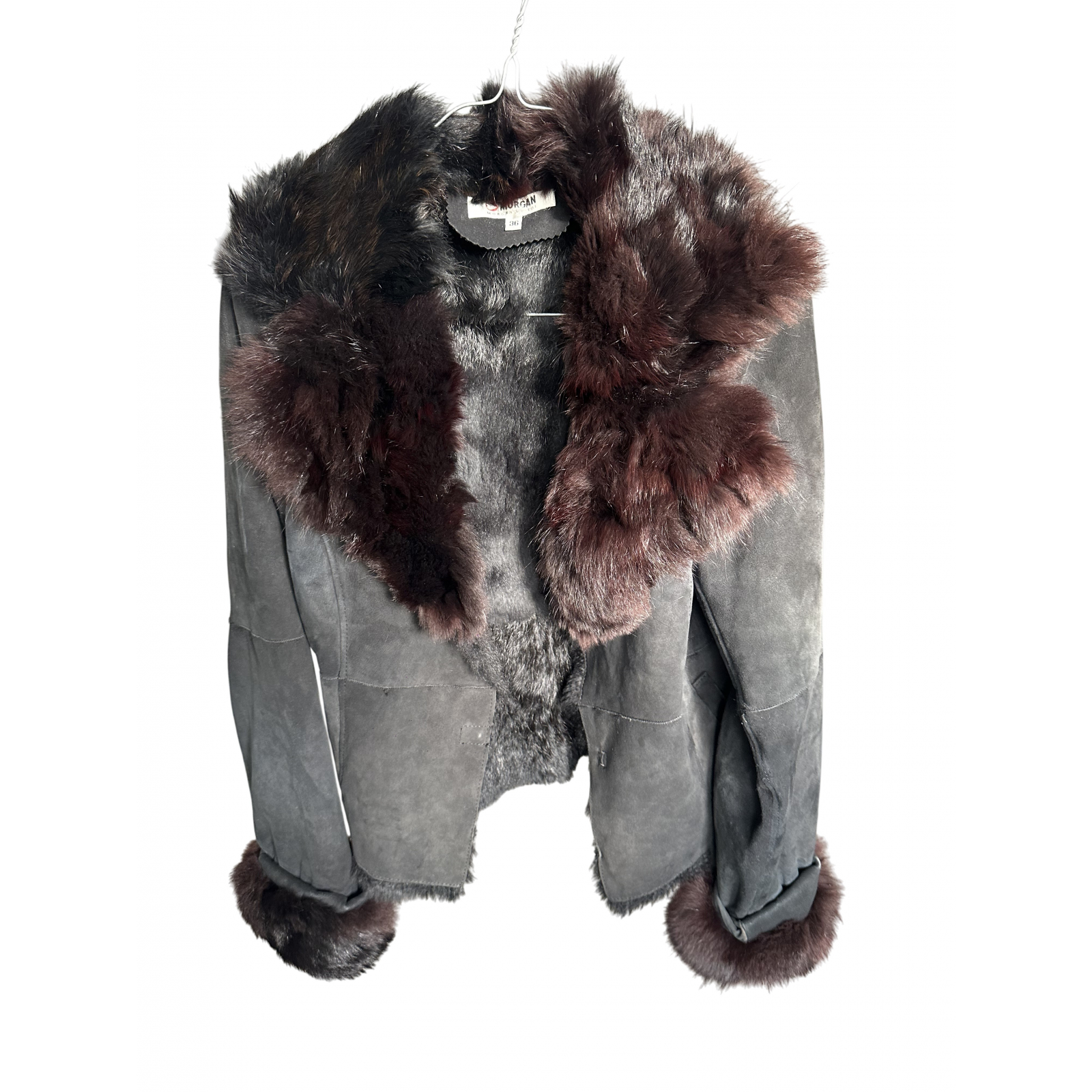 Piękne futro naturalne kożuch