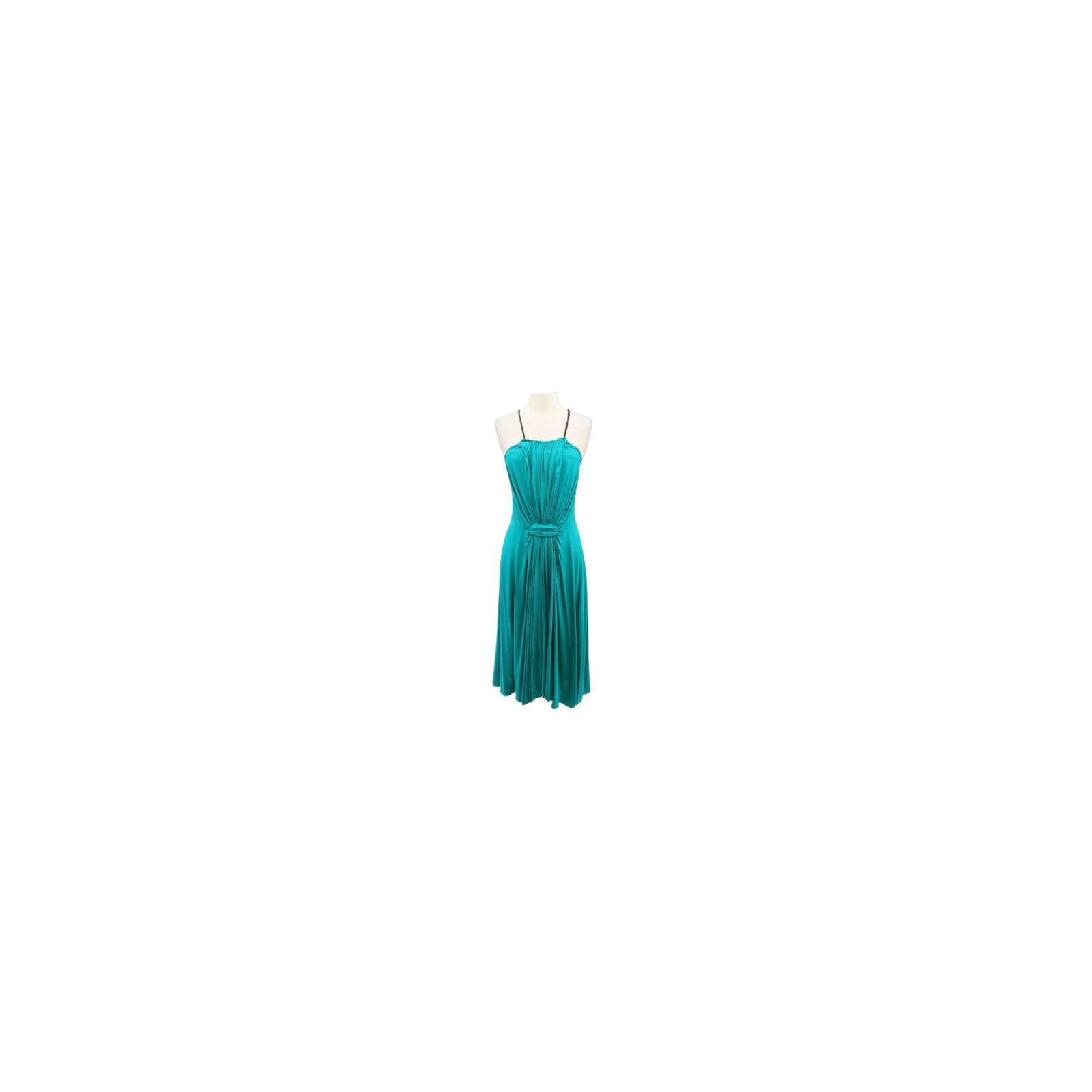 Pleated halter dress