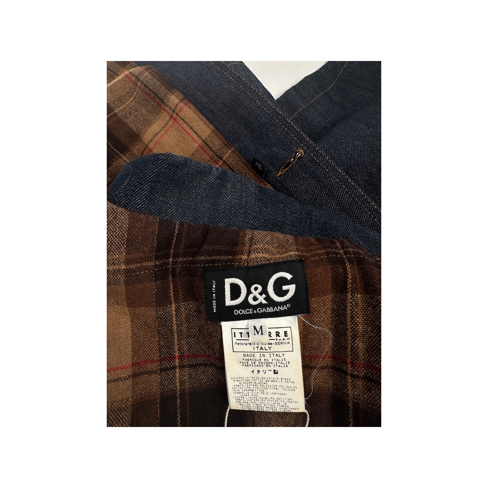 D&G jeansowy płaszcz