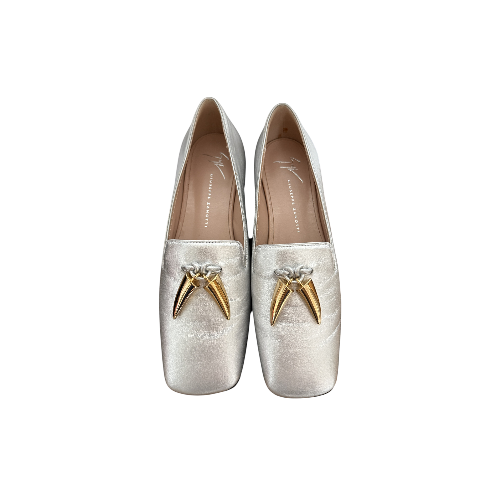 Giuseppe Zanotti nowe srebrne buty