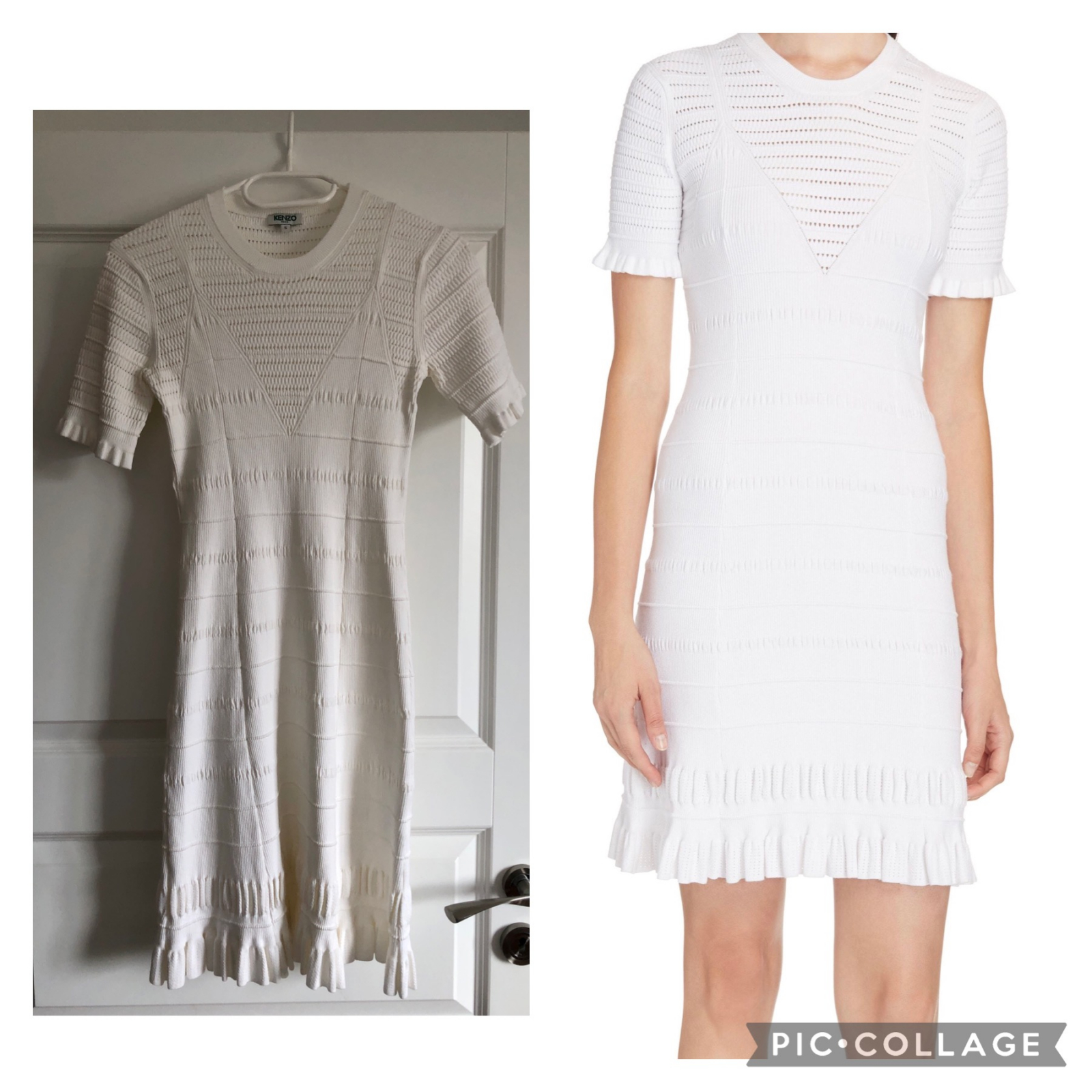 KENZO Ruffle Knit Dress - sukienka