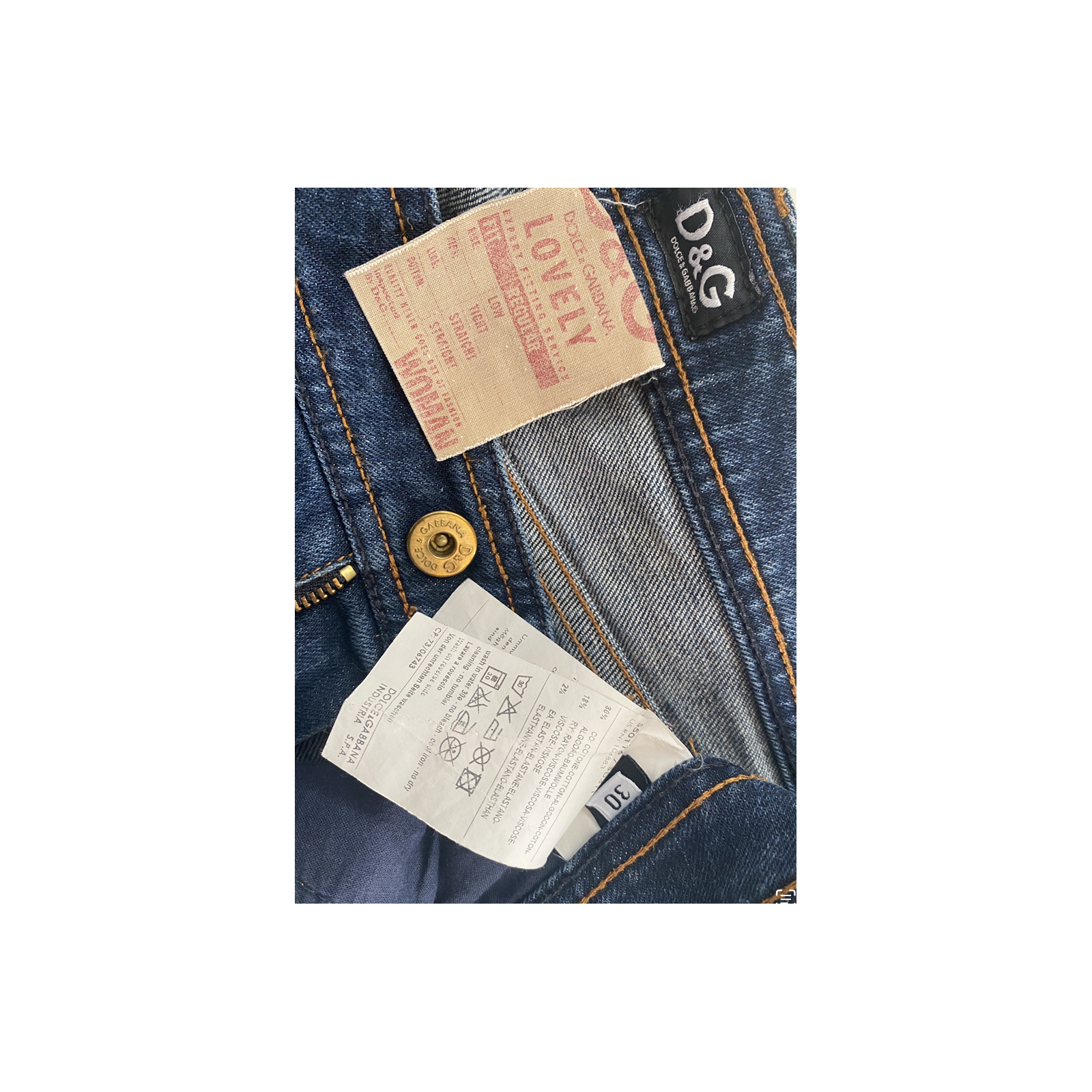 damskie jeansy Dolce Gabbana 30 jak nowe DG D&G dżinsy
