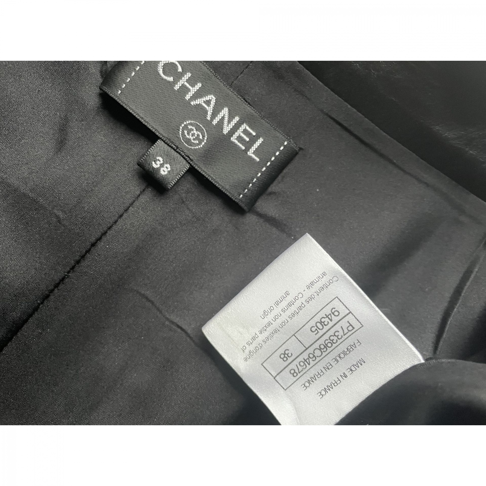 SPODNIE SKÓRZANE CHANEL R. FR 38