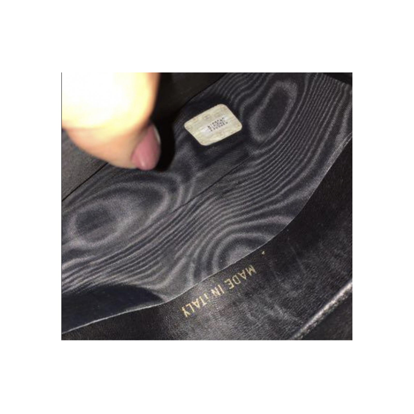 Chanel duży portfel czarny kawiorowa skóra
