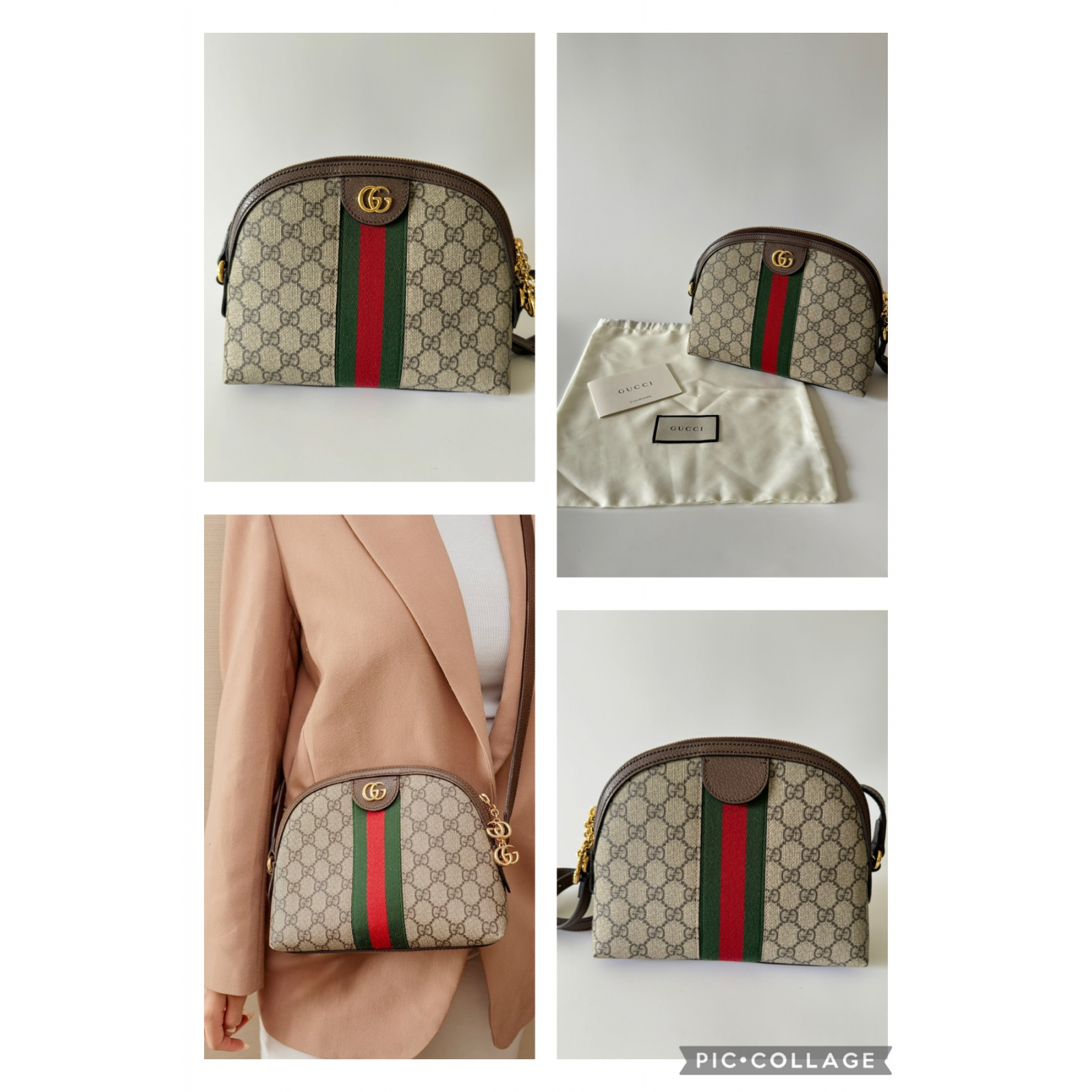 GUCCI GG Ophidia Dome Shoulder Bag Torebka