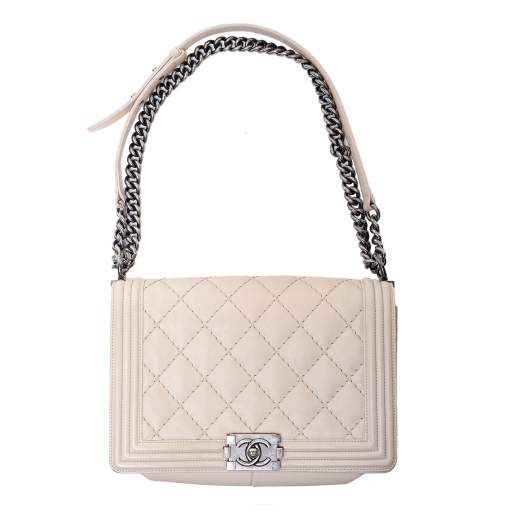 Chanel Old Medium Boy quilted calfskin and ruthenium hardware